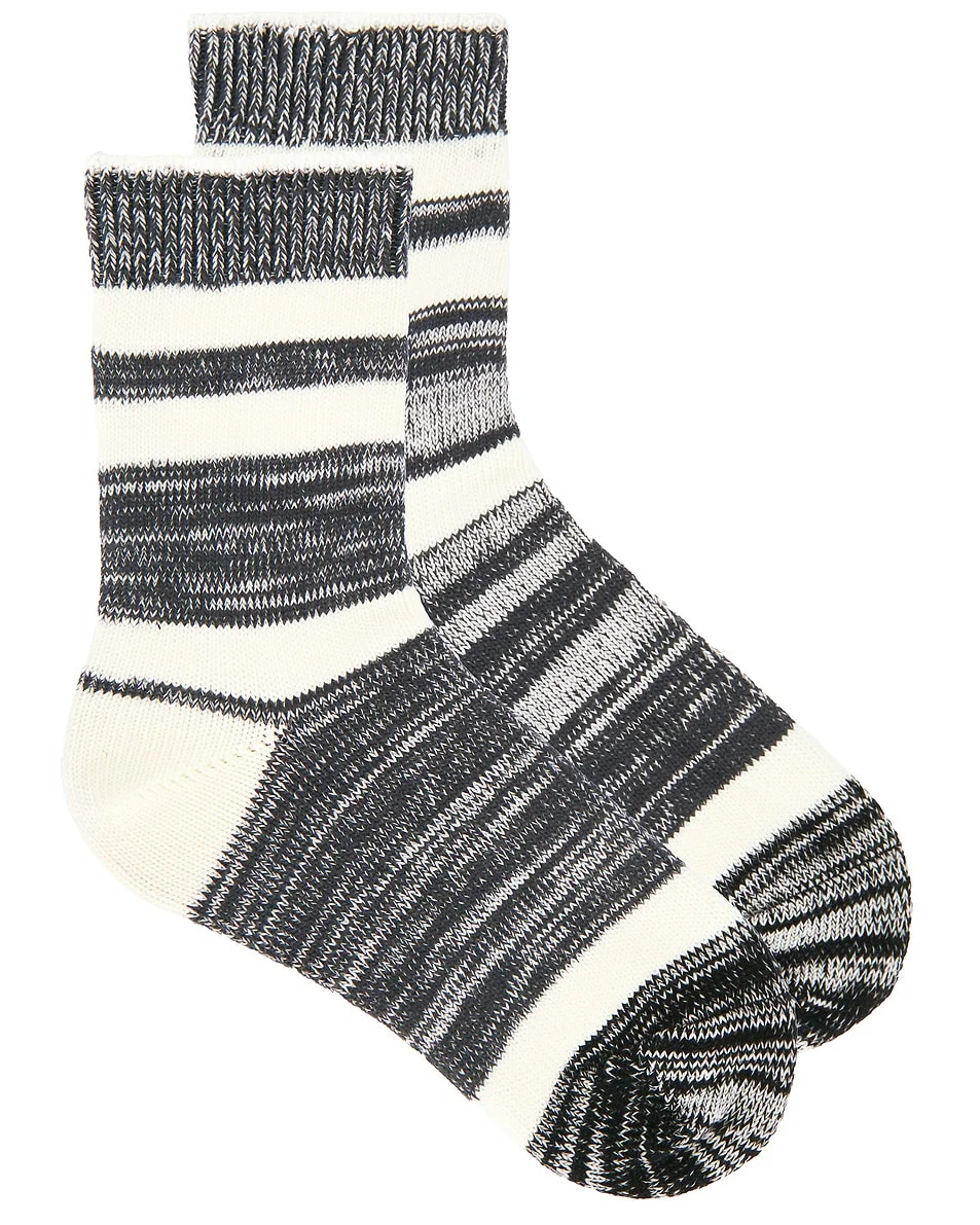 Heather Stripe Sock - 1