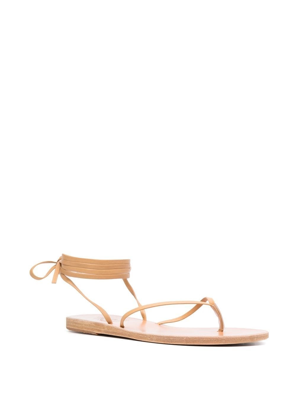 leather ankle-tie sandals - 2
