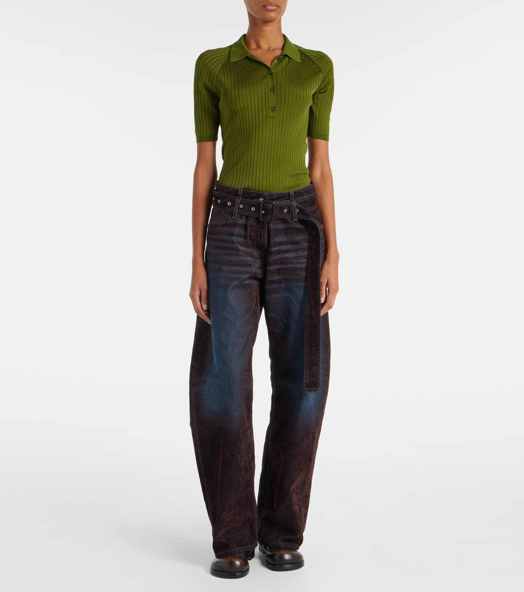 Page wide-leg jeans - 7
