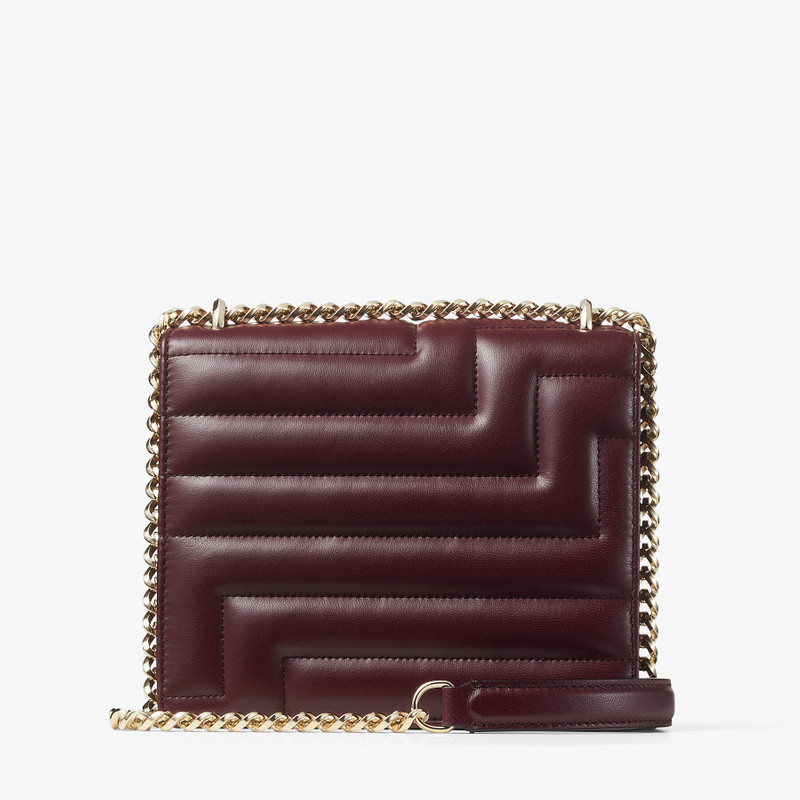 Varenne Avenue Quad
Burgundy Avenue Nappa Leather Bag with Light Gold JC Emblem 5