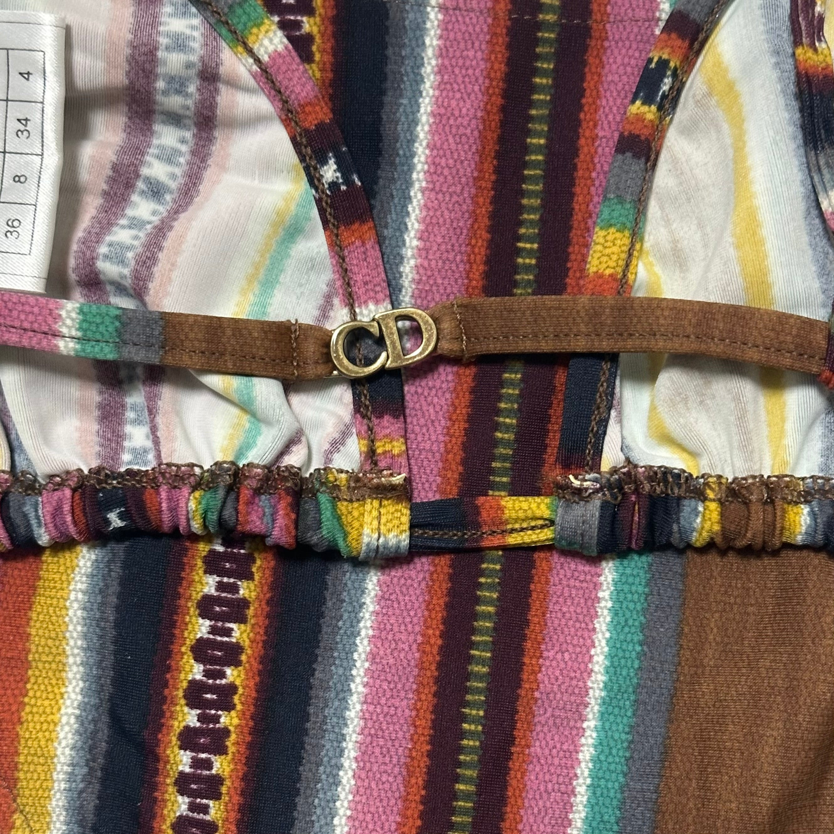 CHRISTIAN DIOR Spring Summer 2002 Striped Bikini - 4