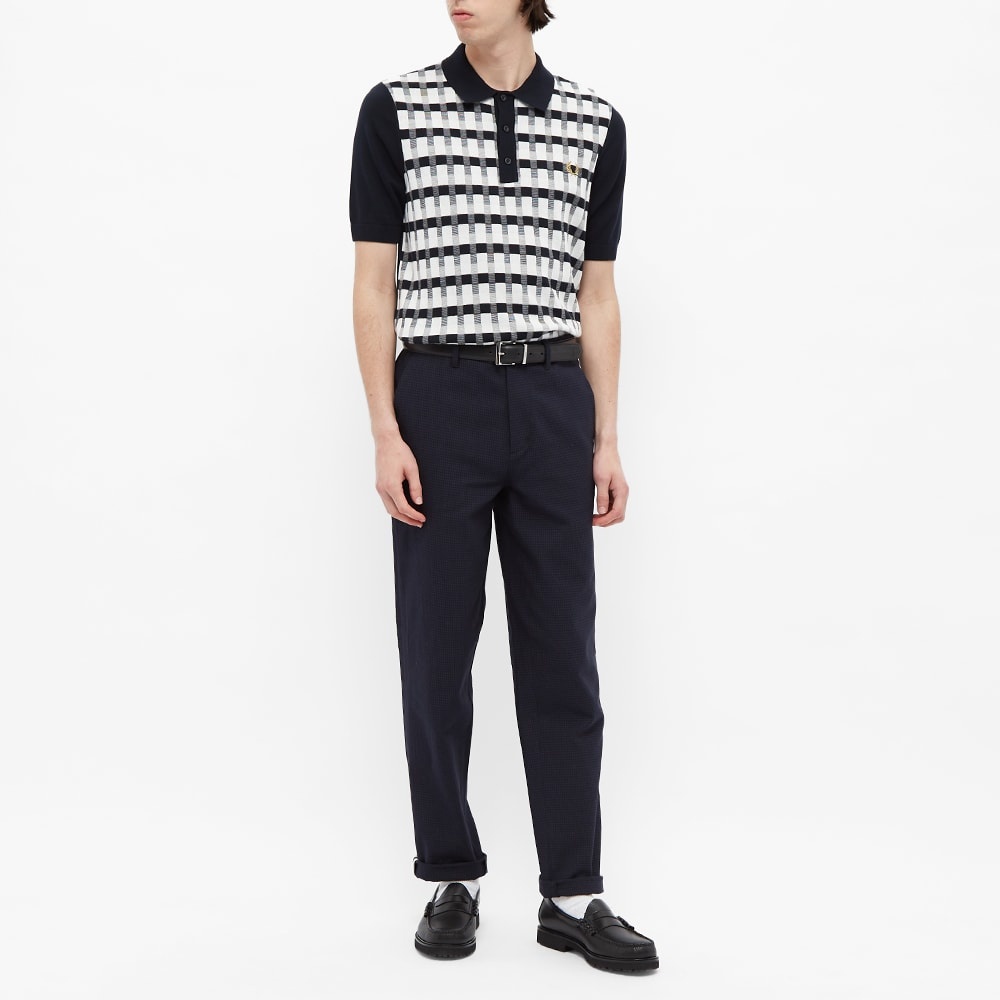 Fred Perry Abstract Check Knitted Shirt - 6