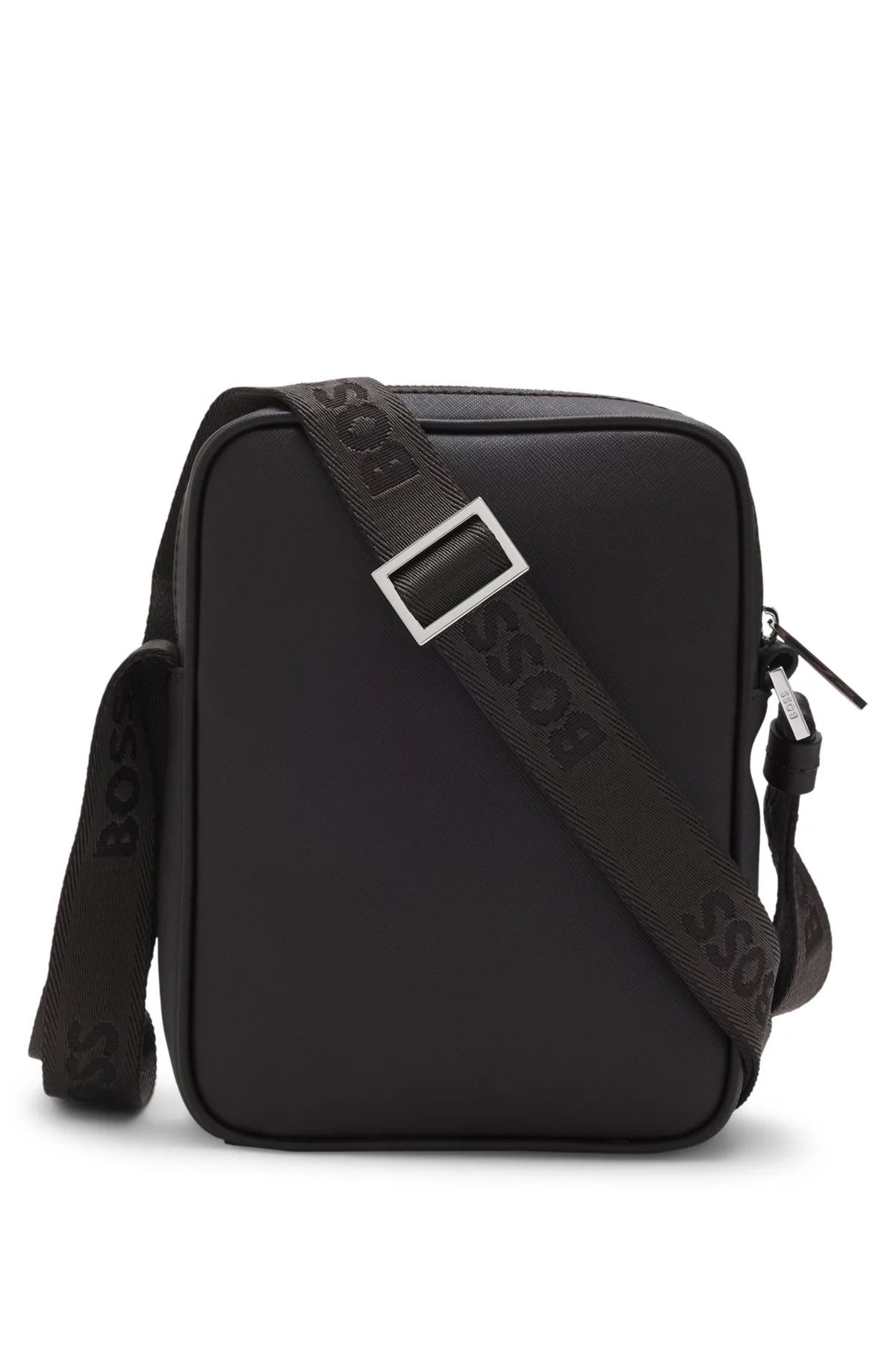 REPORTER BAG WITH LOGO DETAIL AND SIGNATURE STRIPE - 1