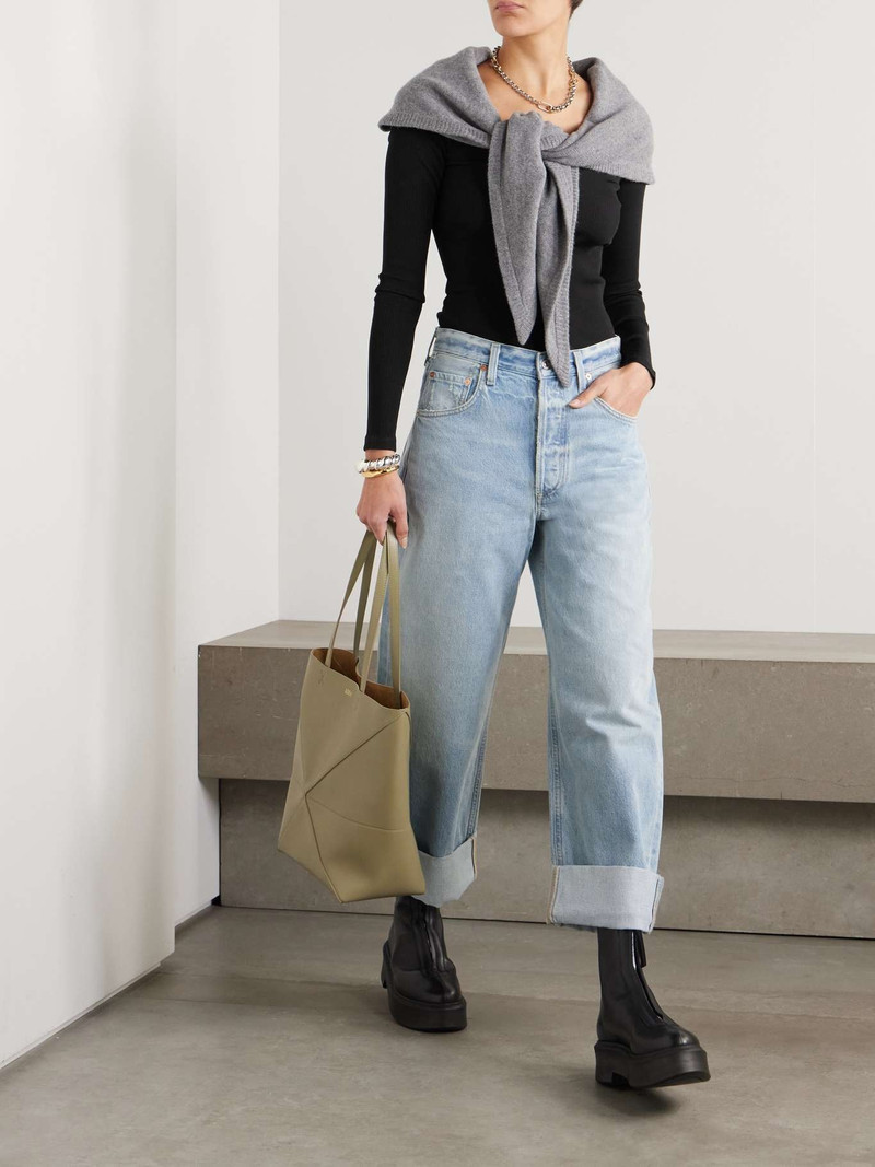 Citizens of Humanity Rumi ribbed-knit top Black outlook