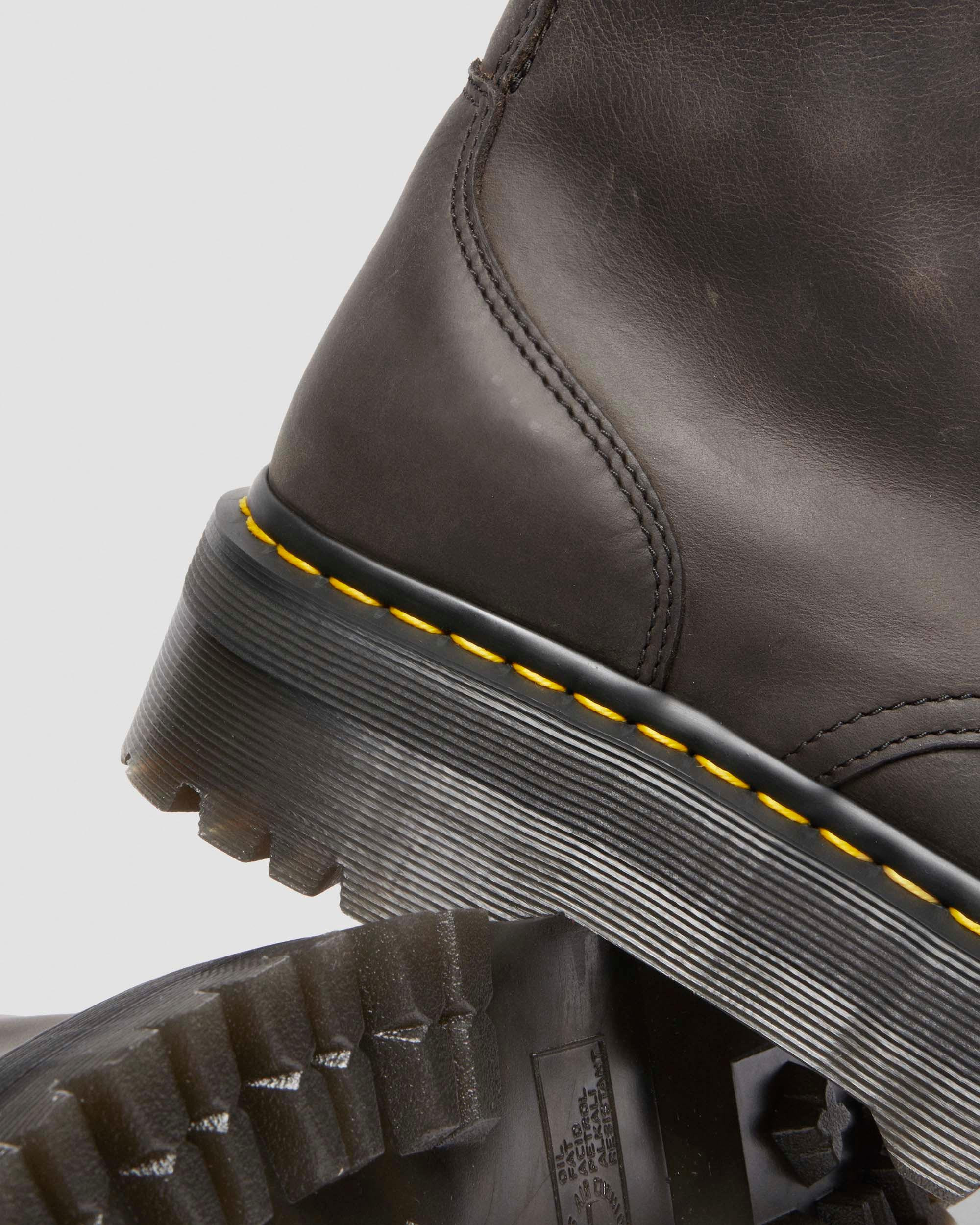 Jadon Boot Waxy Leather Platforms - 4