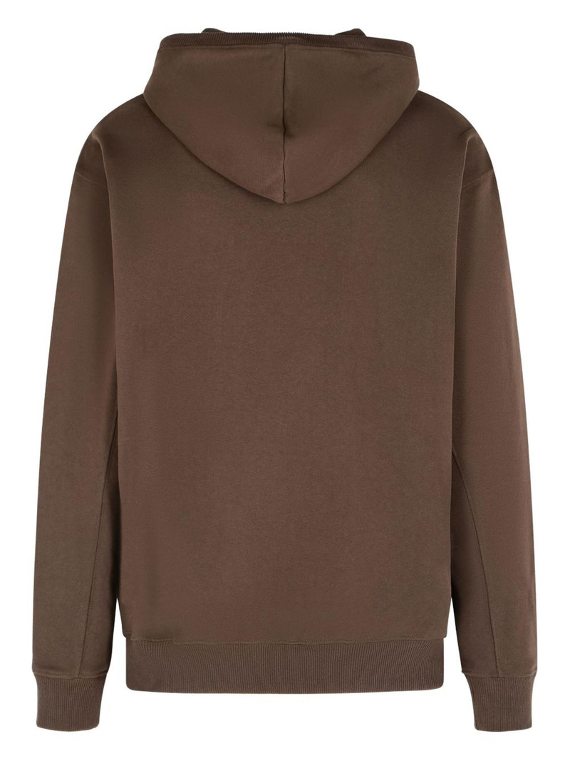 New Balance dropped-shoulder pouch-pocket hoodie outlook