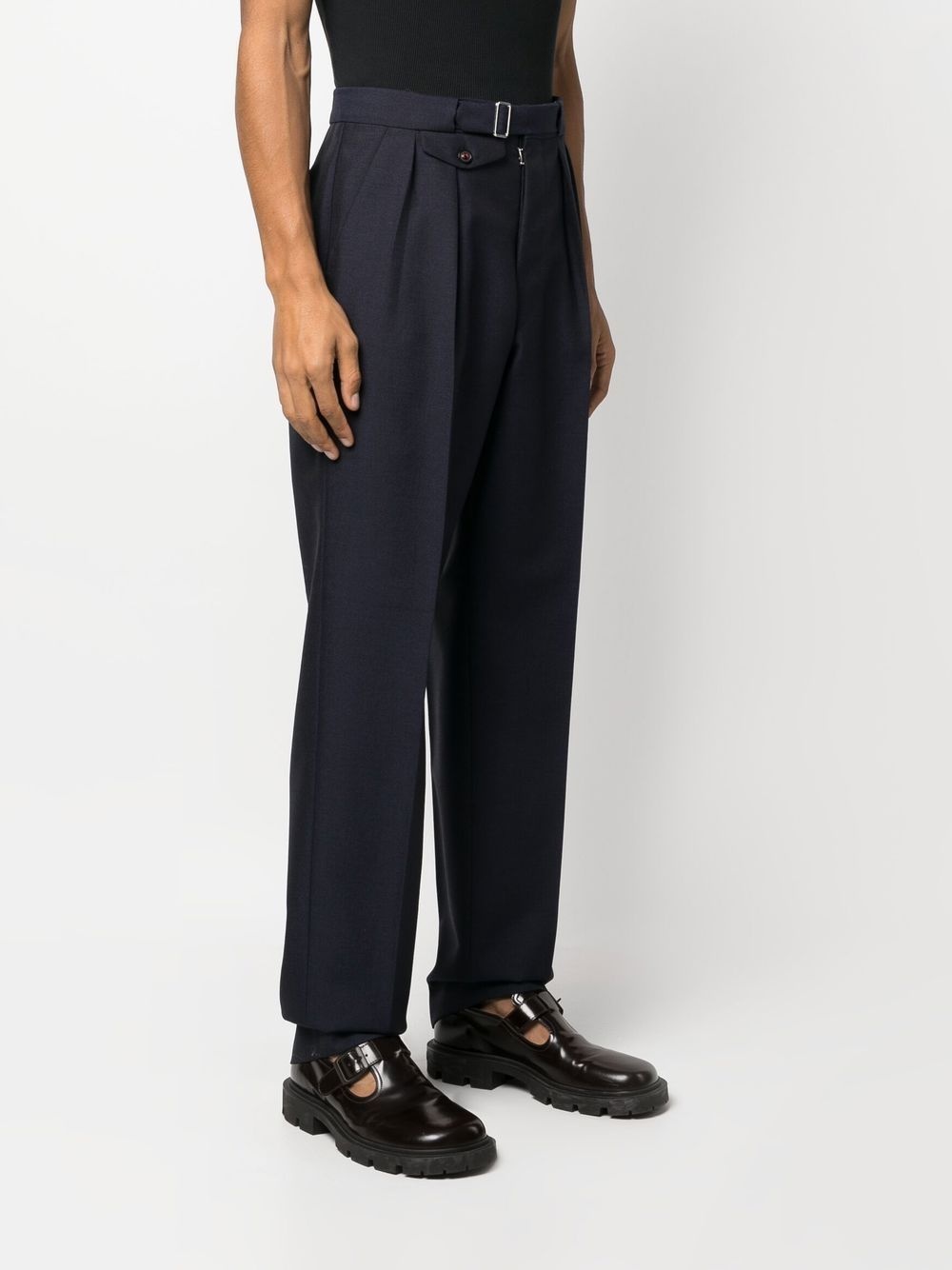 four-stitch tapered trousers - 3