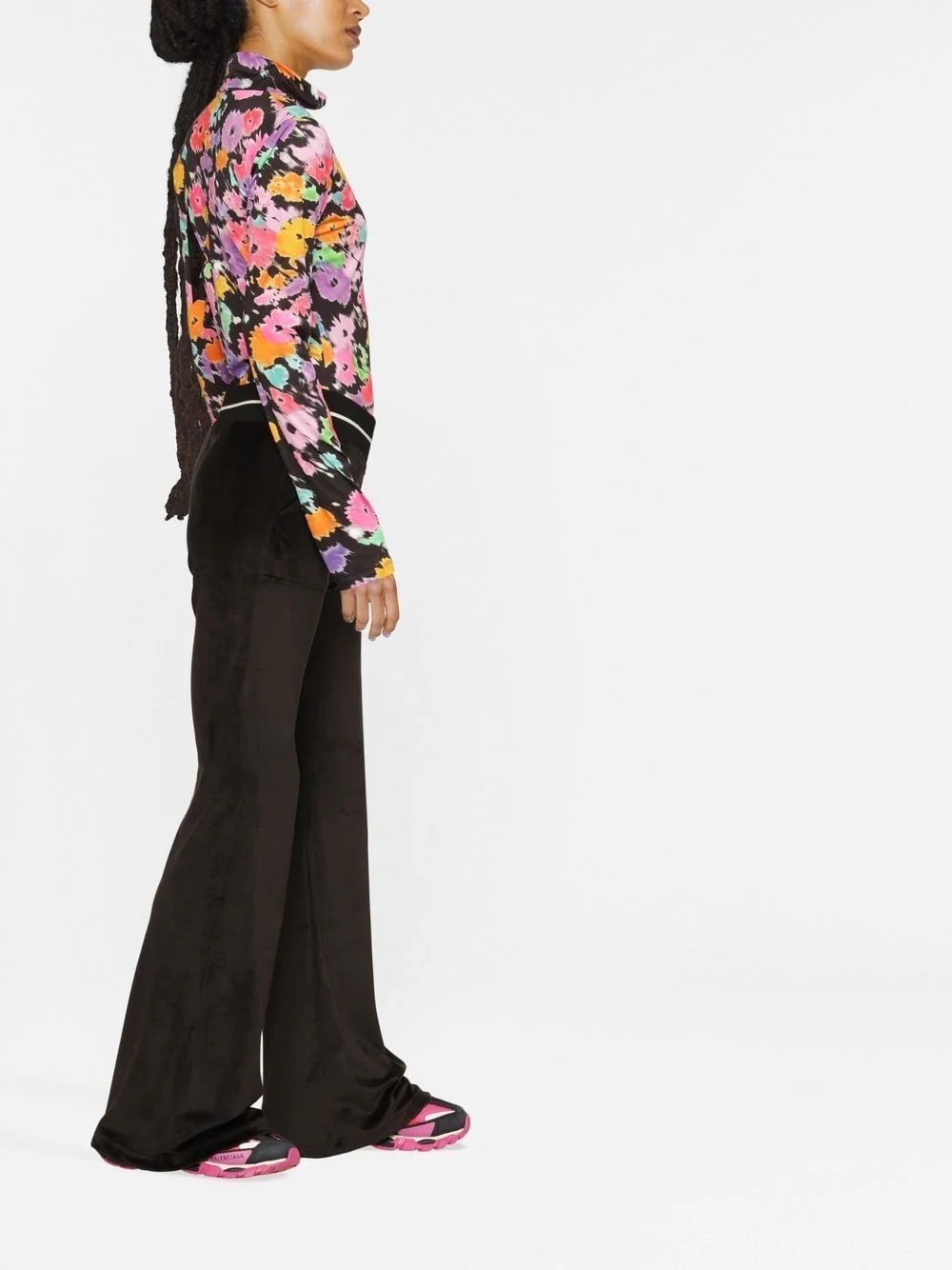 stripe-trim track pants - 3