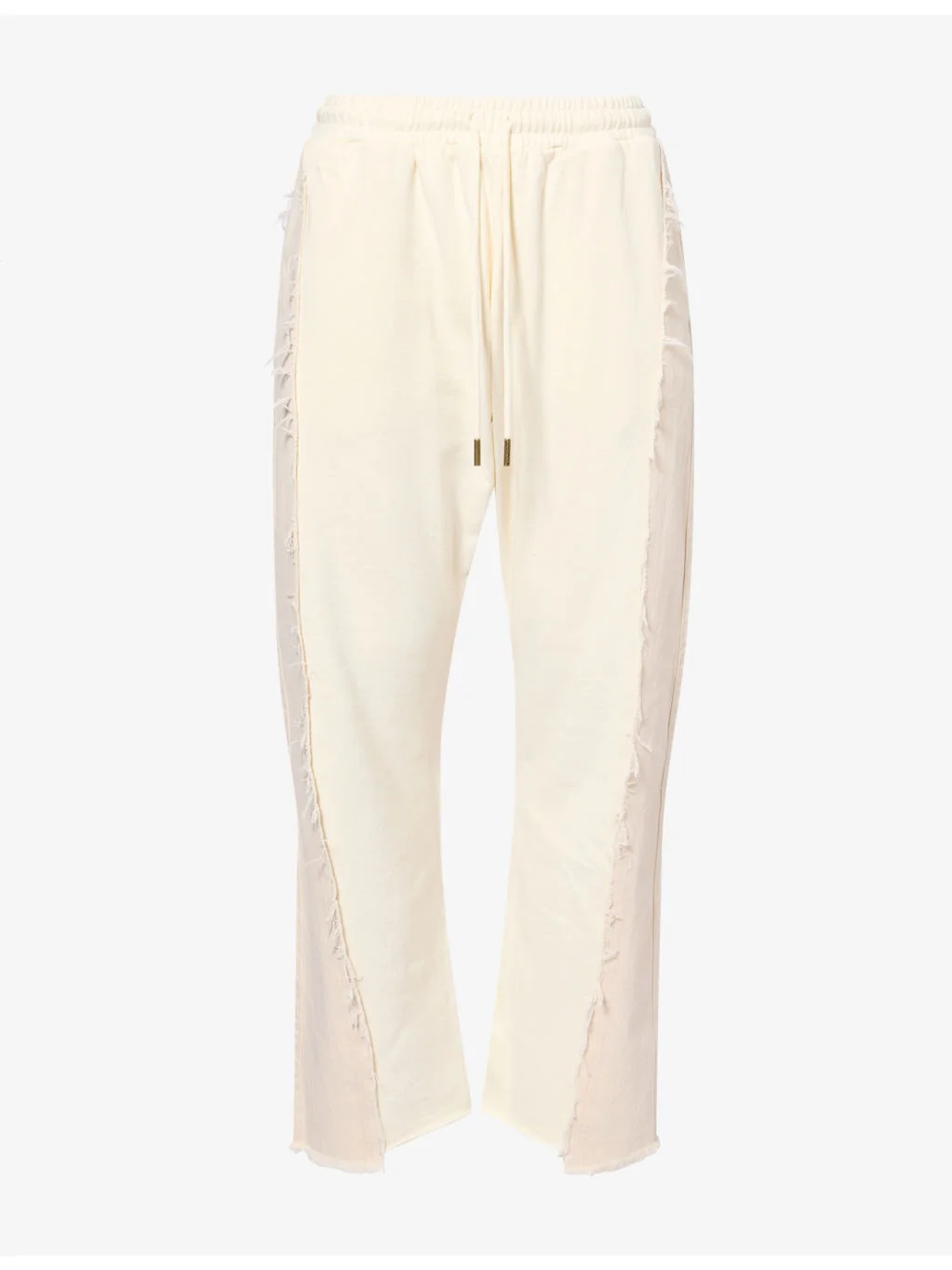 Washed Floral-Etched Denim Jeans - 1