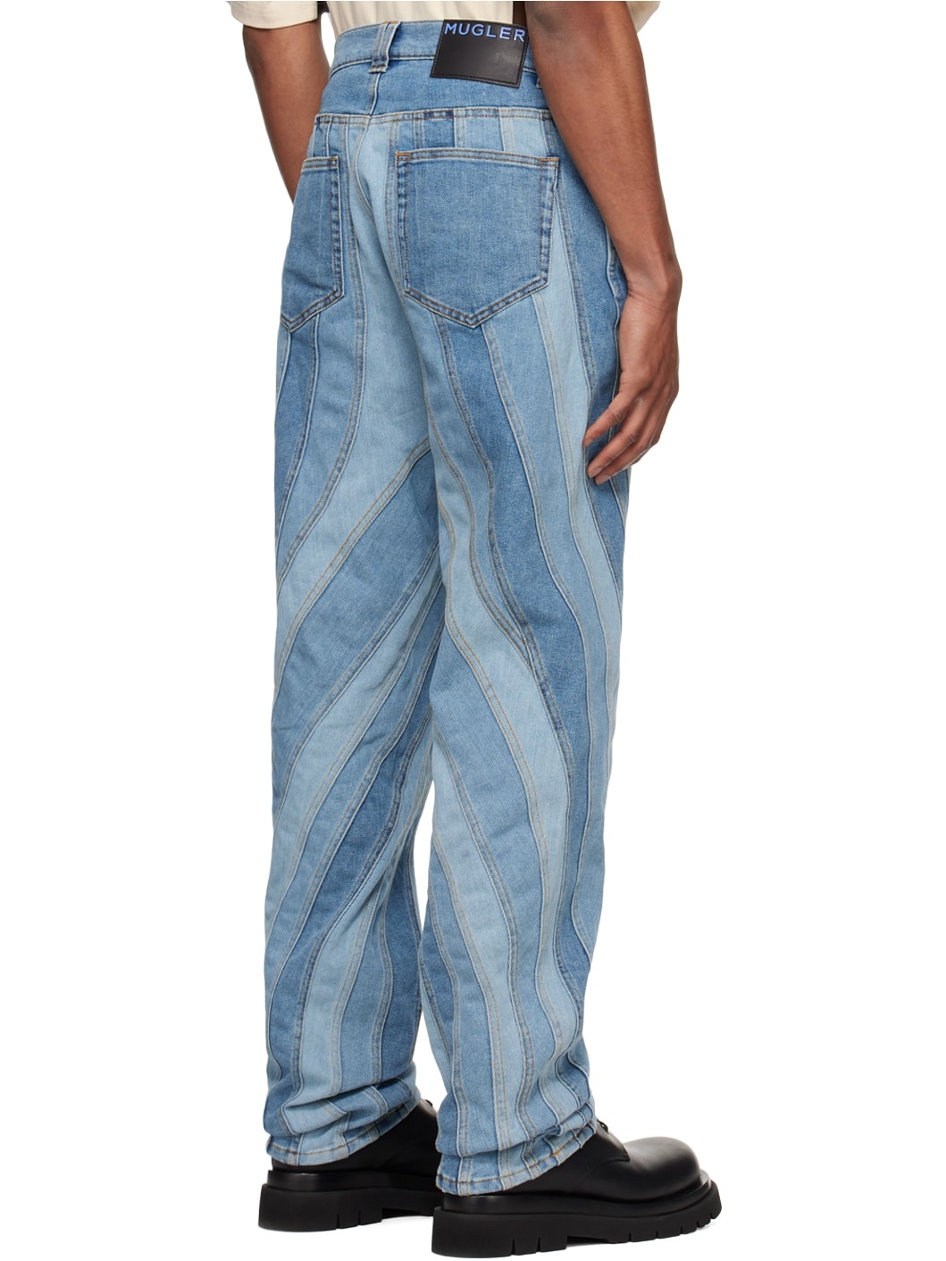 Blue Spiral Jeans - 3