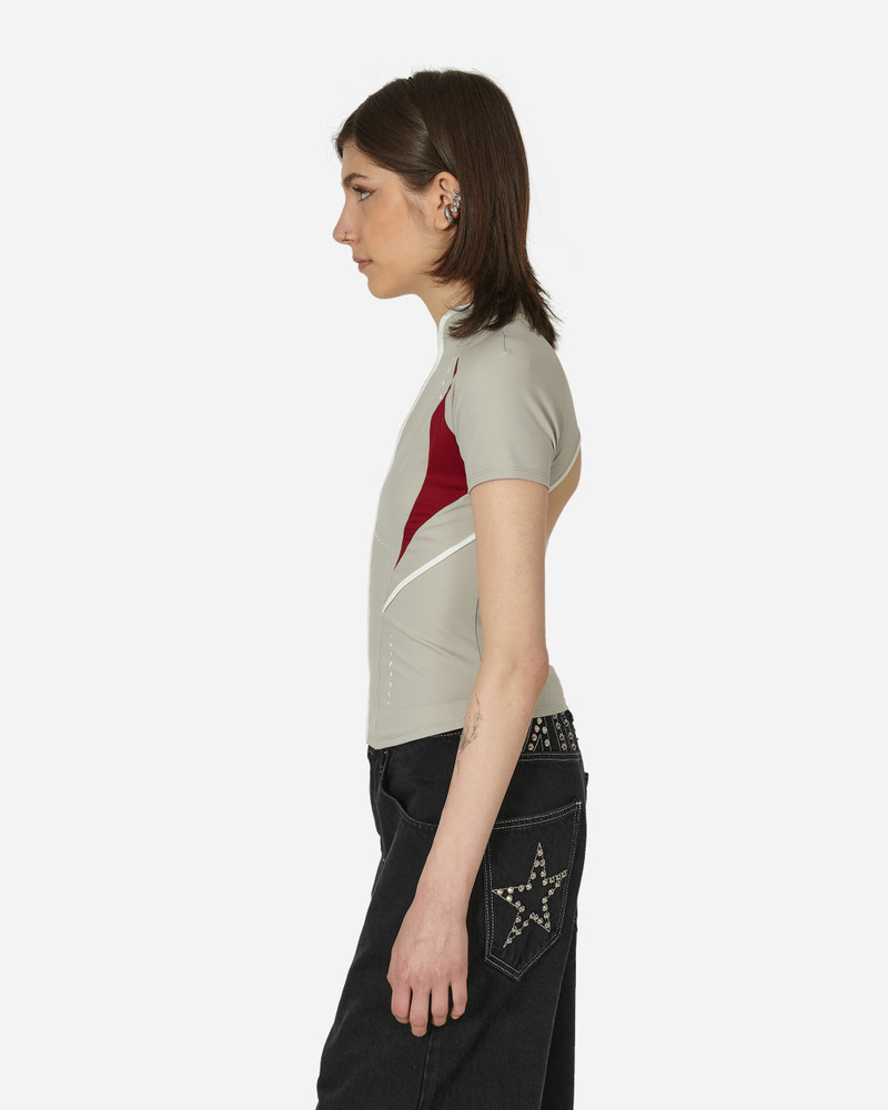 Slashed Zip Top Beige 2