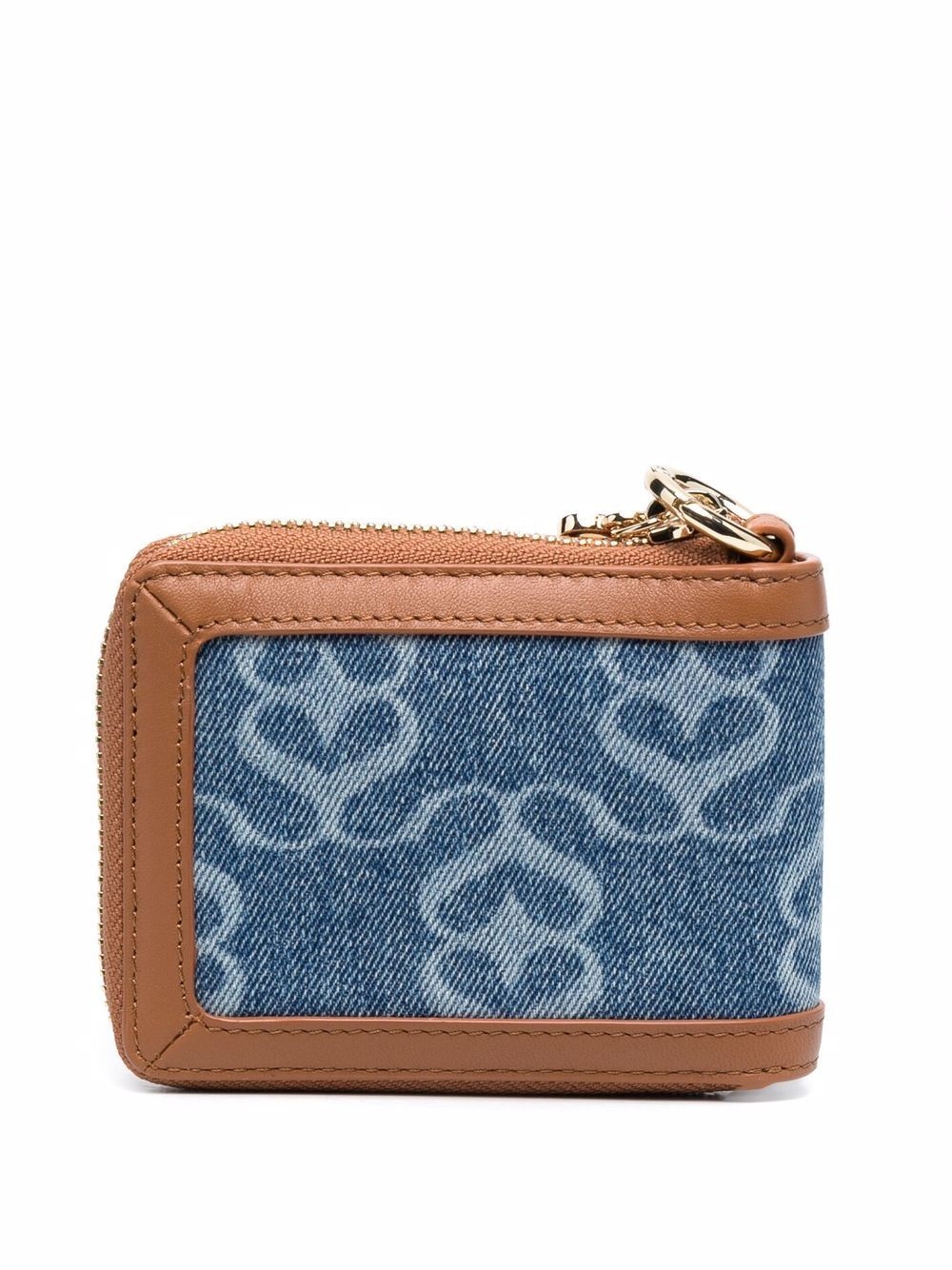 denim zipped wallet - 2