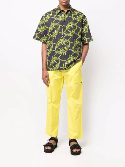 MSGM shark print cotton shirt outlook