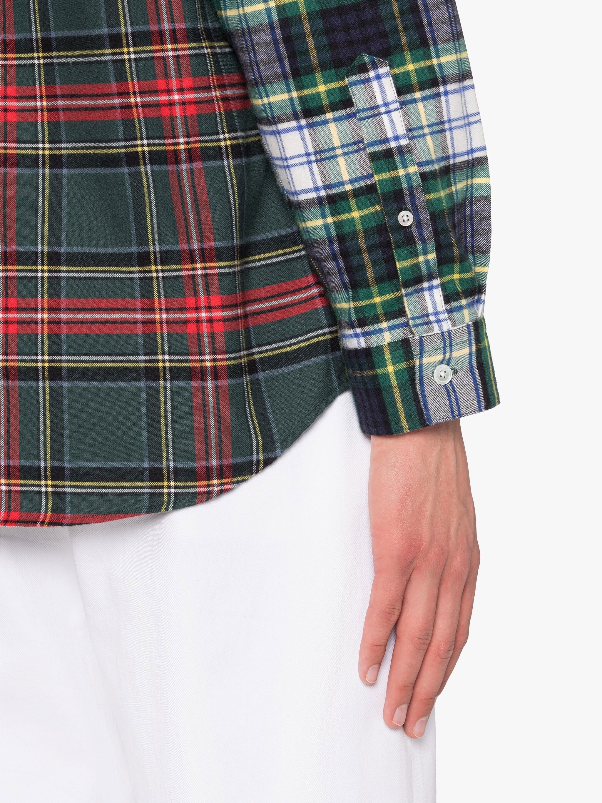 FUN BLOOMSBURY CONTRAST COTTON SHIRT - 6