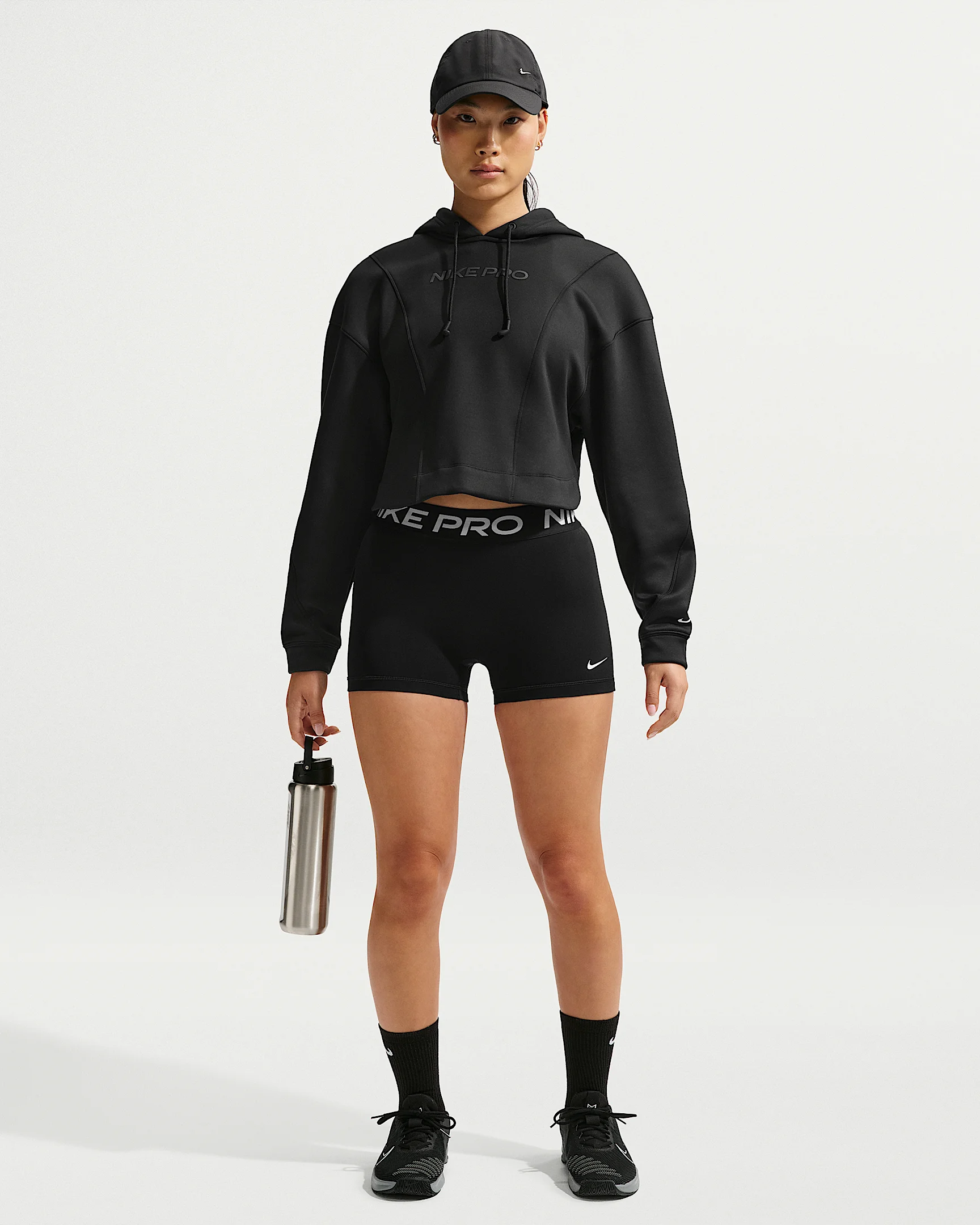 Nike Pro Women's Mid-Rise 3" Biker Shorts - 1