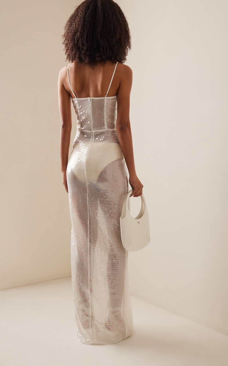 Kendall Sequined Maxi Dress white 4