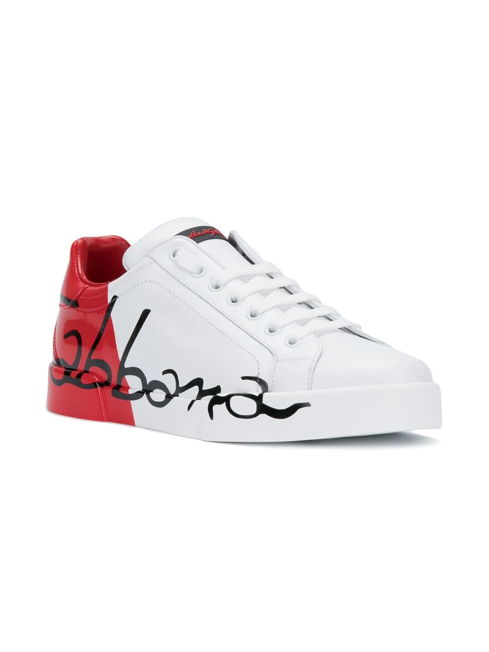 White Red Portofino sneakers - 2