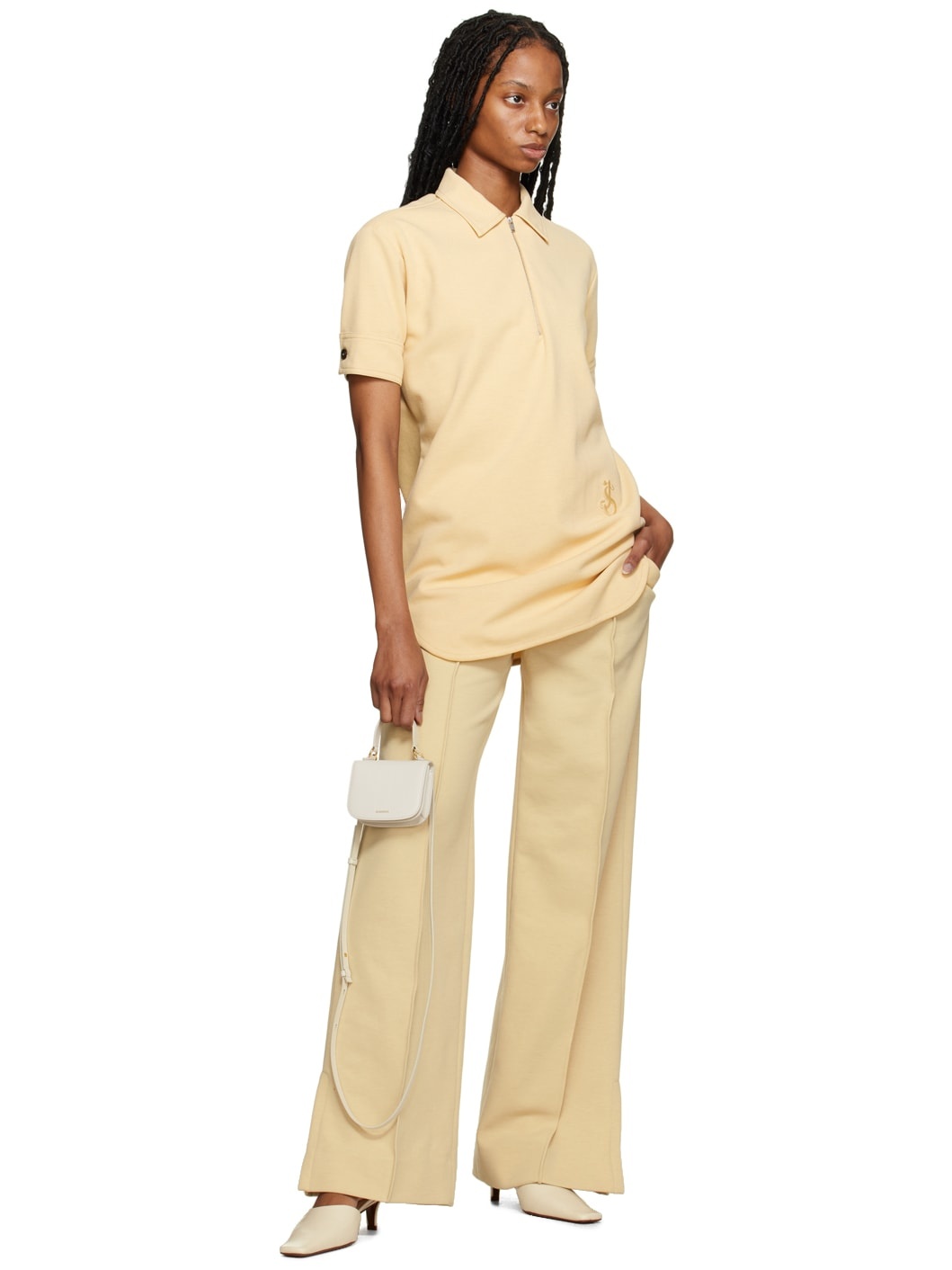 Yellow Embroidered Polo - 4
