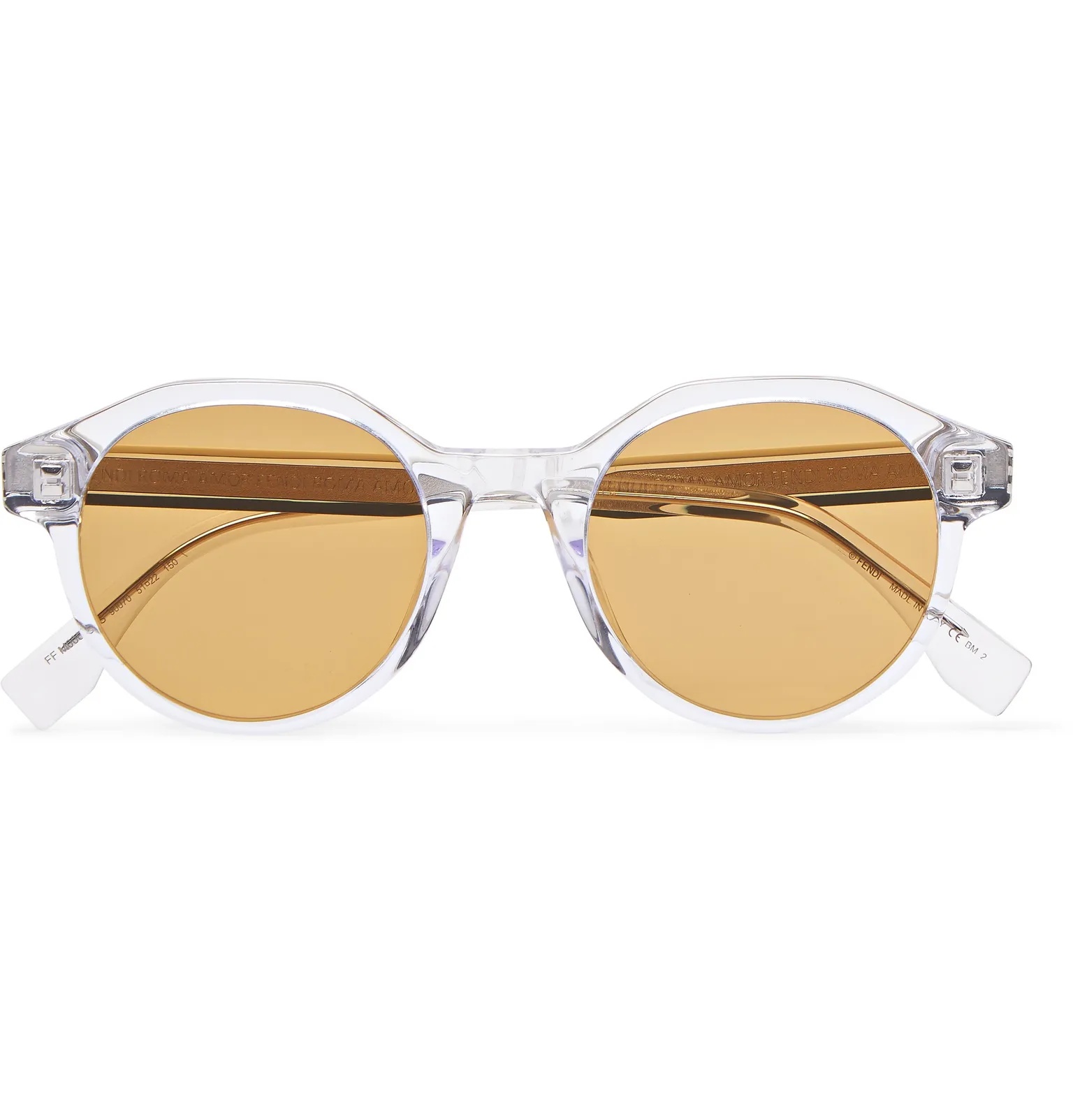 Round-Frame Acetate Sunglasses - 1