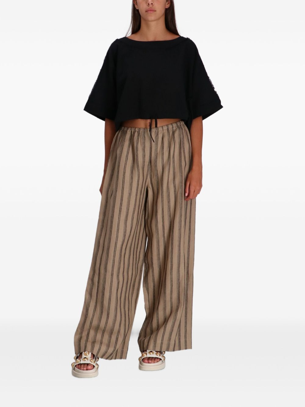 Bonfire striped linen trousers - 2