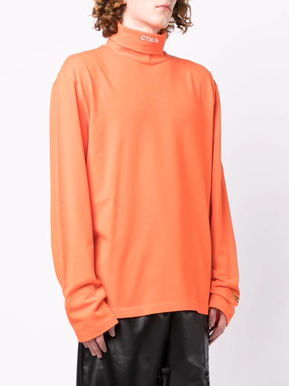 logo-detail roll-neck jumper - 3