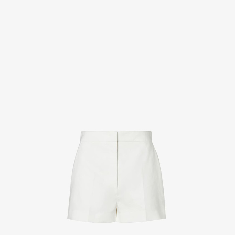 Shorts White cotton and linen shorts 1