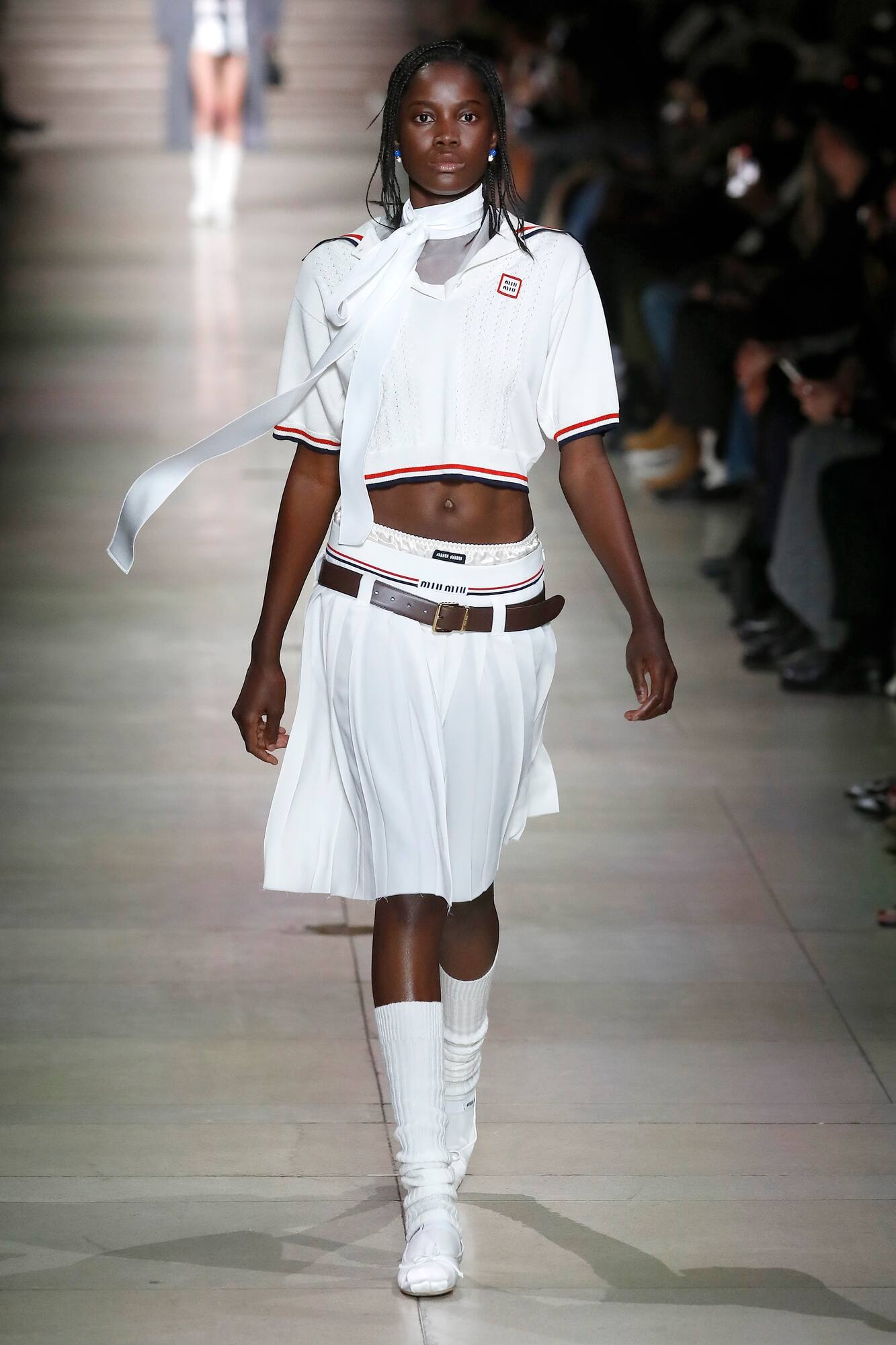 Pleated sablé skirt - 6