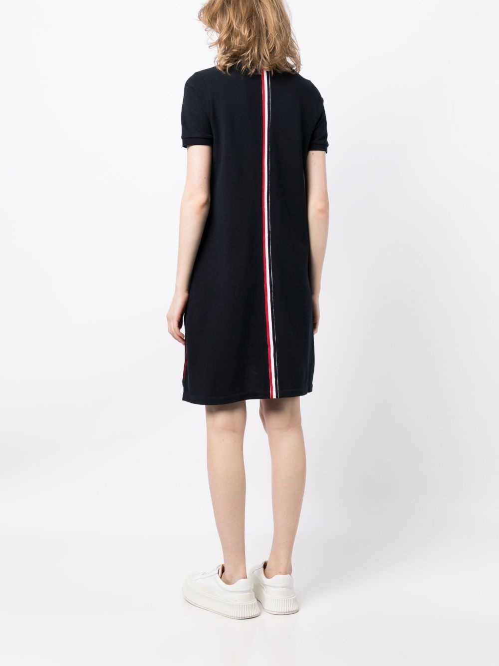 Striped Pique Polo Dress - 4