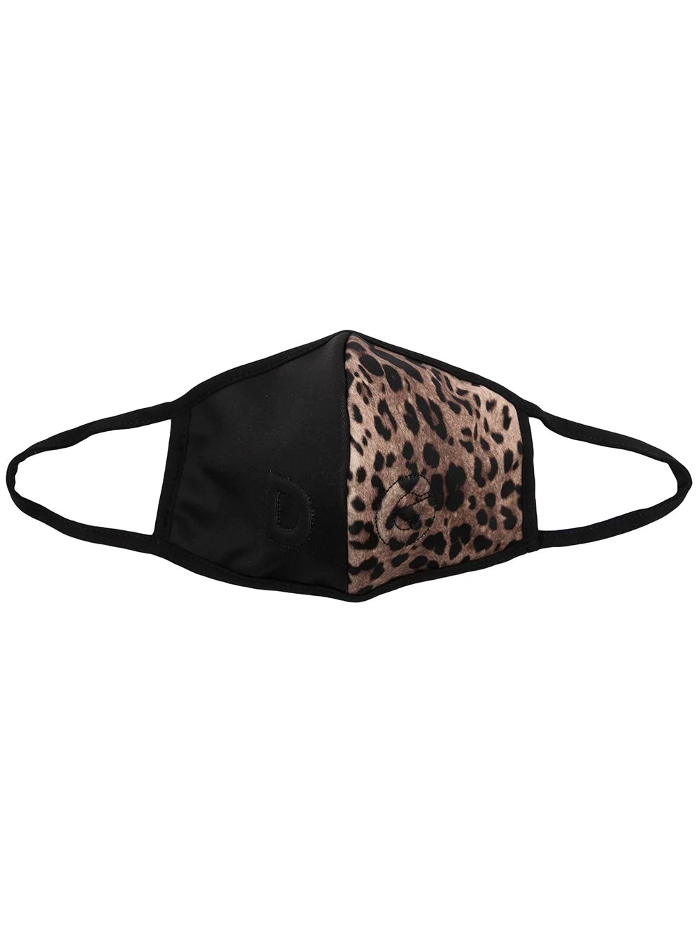 leopard-print face mask - 1