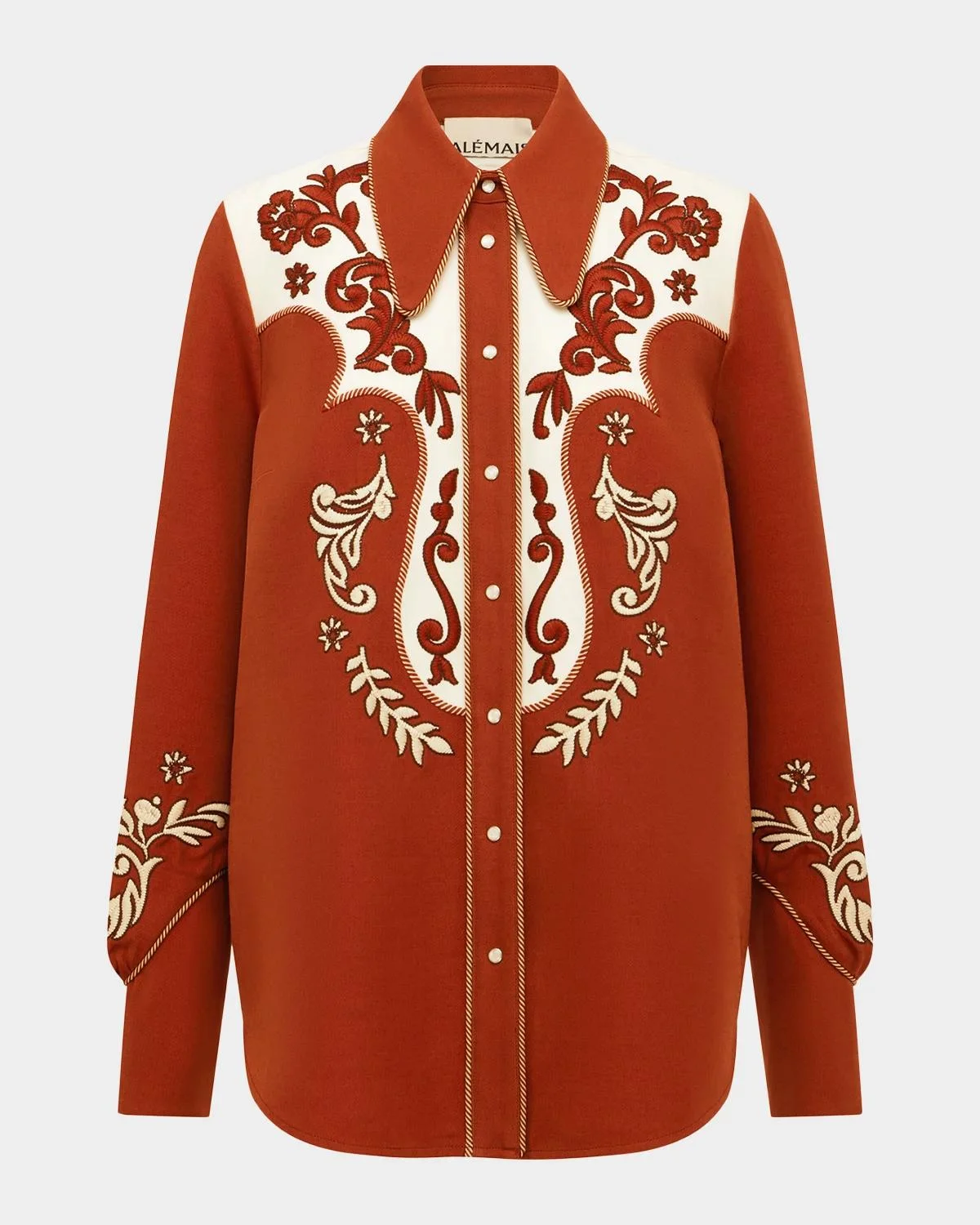 Duke Embroidered Button-Front Shirt - 1