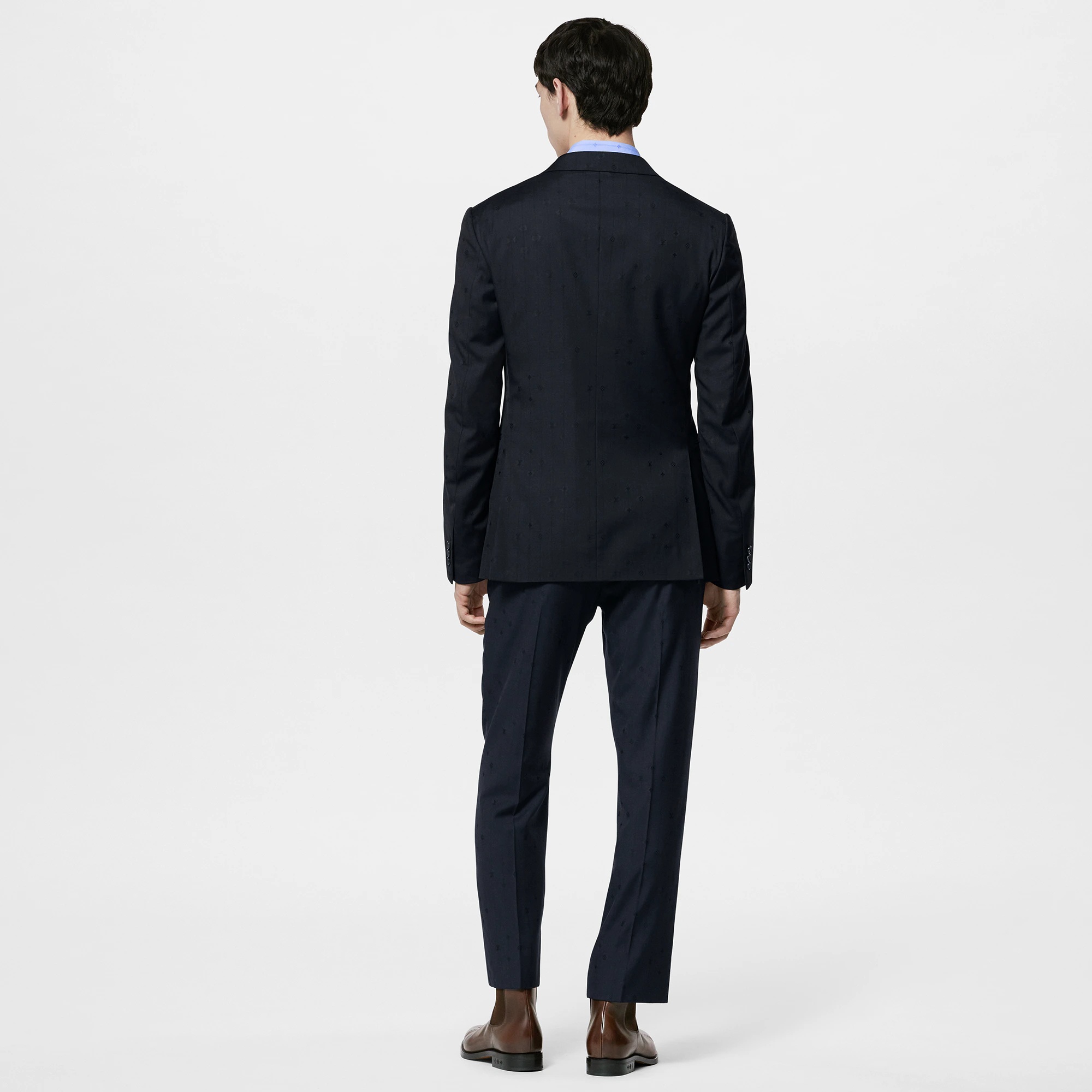 Single-Breasted Wool Pont Neuf Jacket - 5