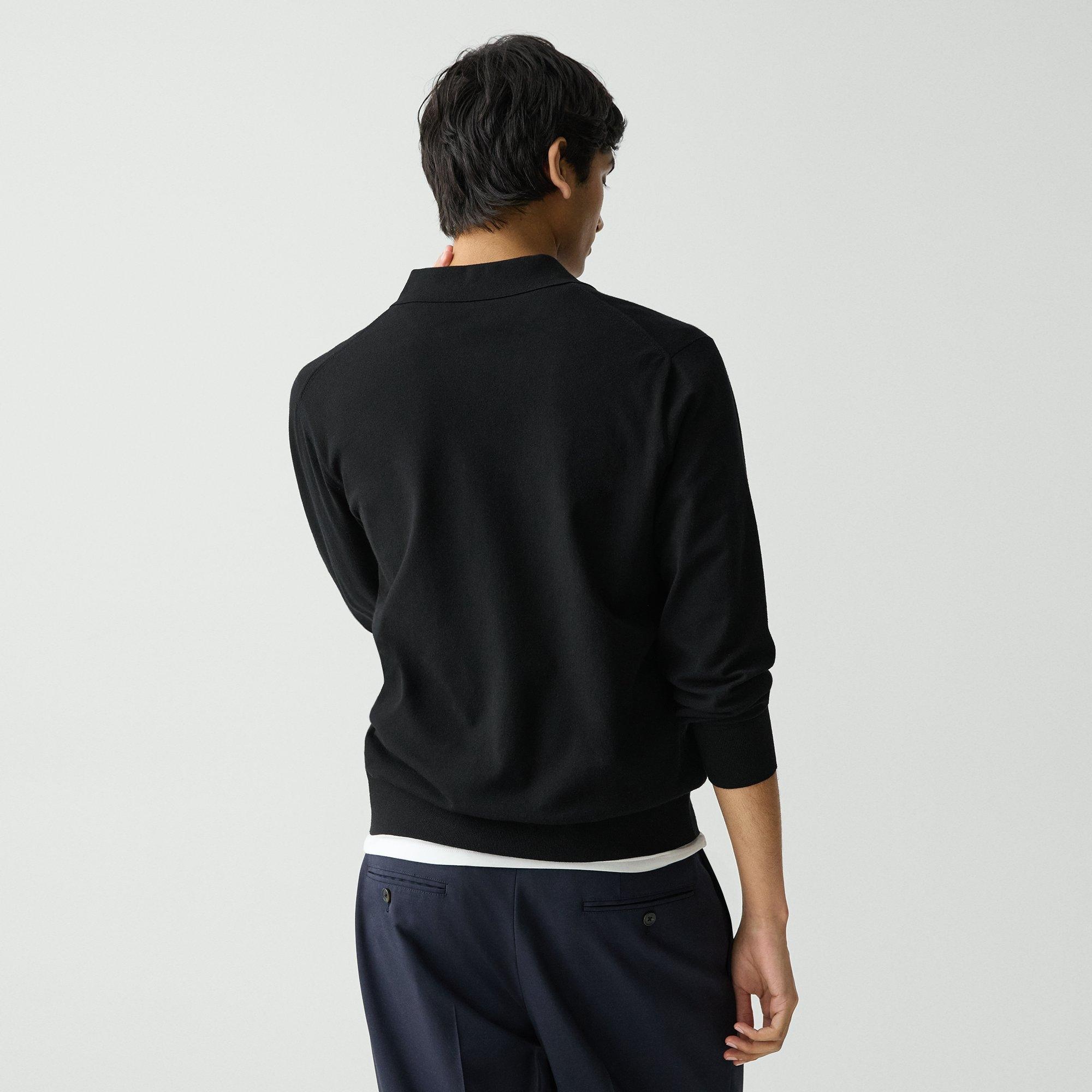 Quarter-Zip Polo Sweater in Light Bilen - 4