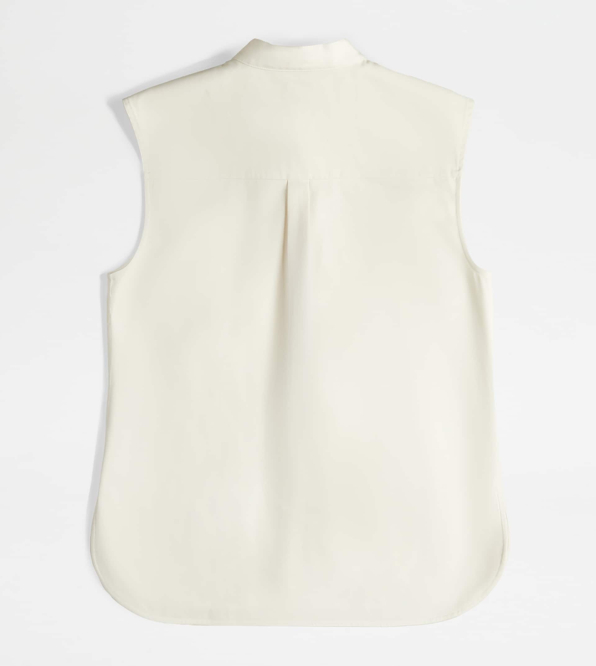 SLEEVELESS SHIRT - WHITE - 2