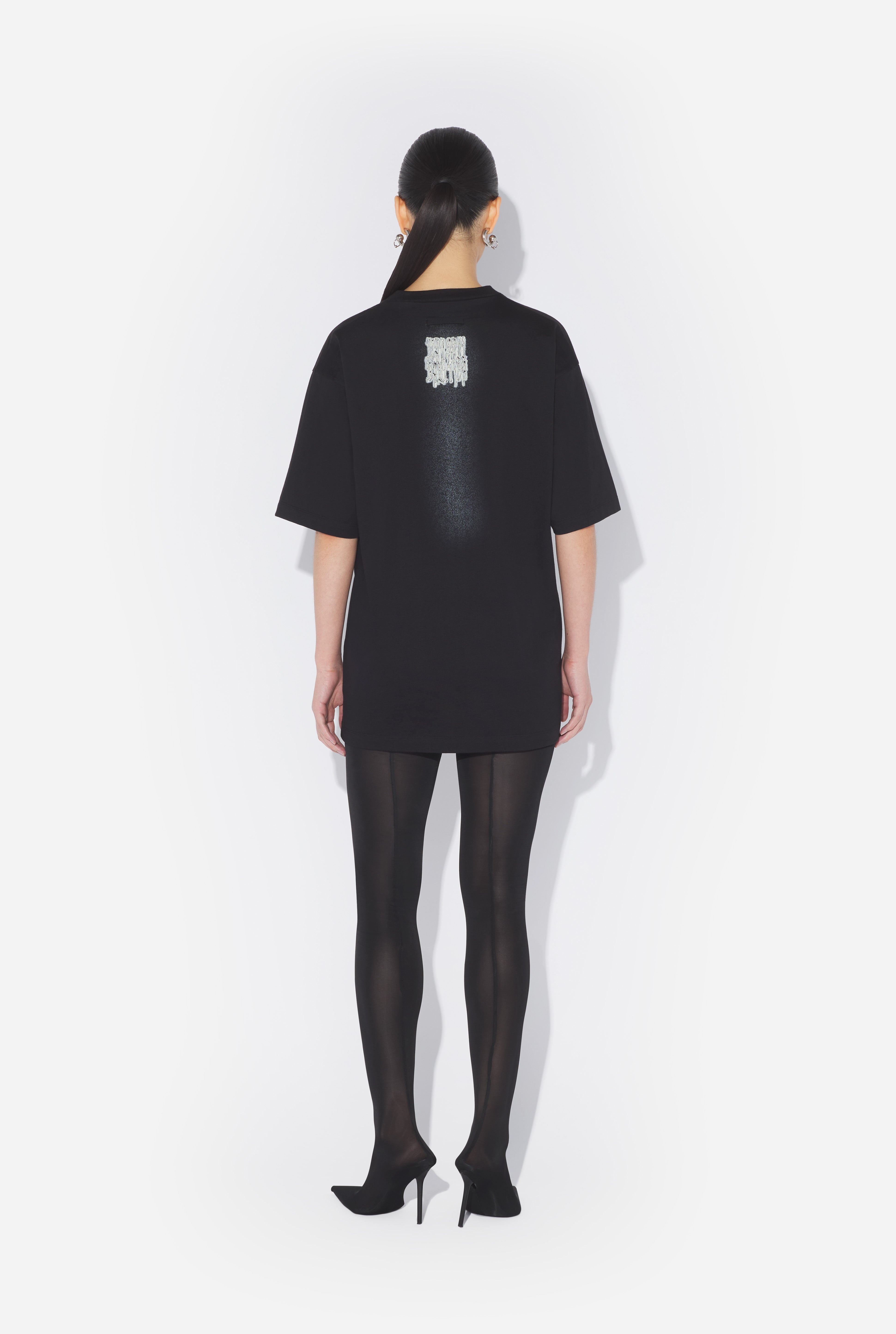 THE OVERSIZED BLACK “TATTOO RUBAN” T-SHIRT - 2