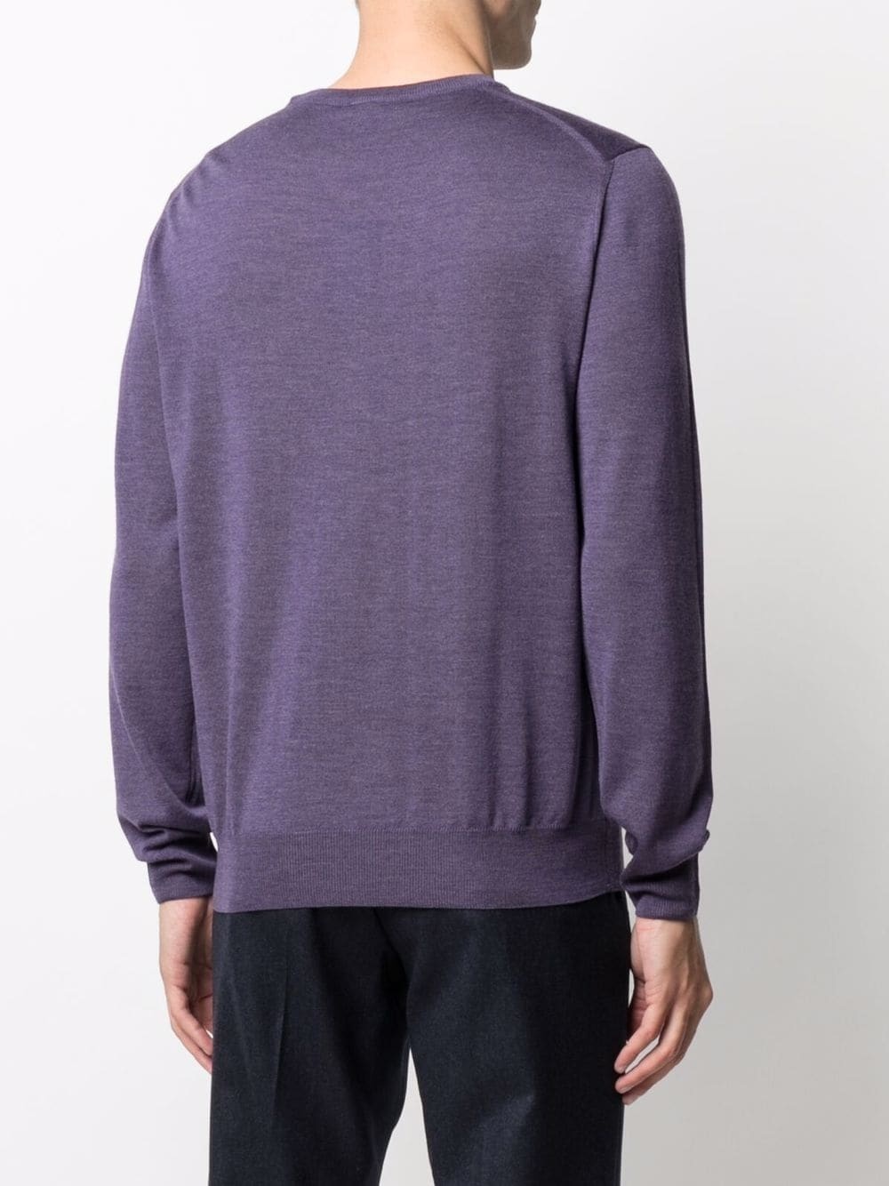 ribbed crew neck jumper - 4