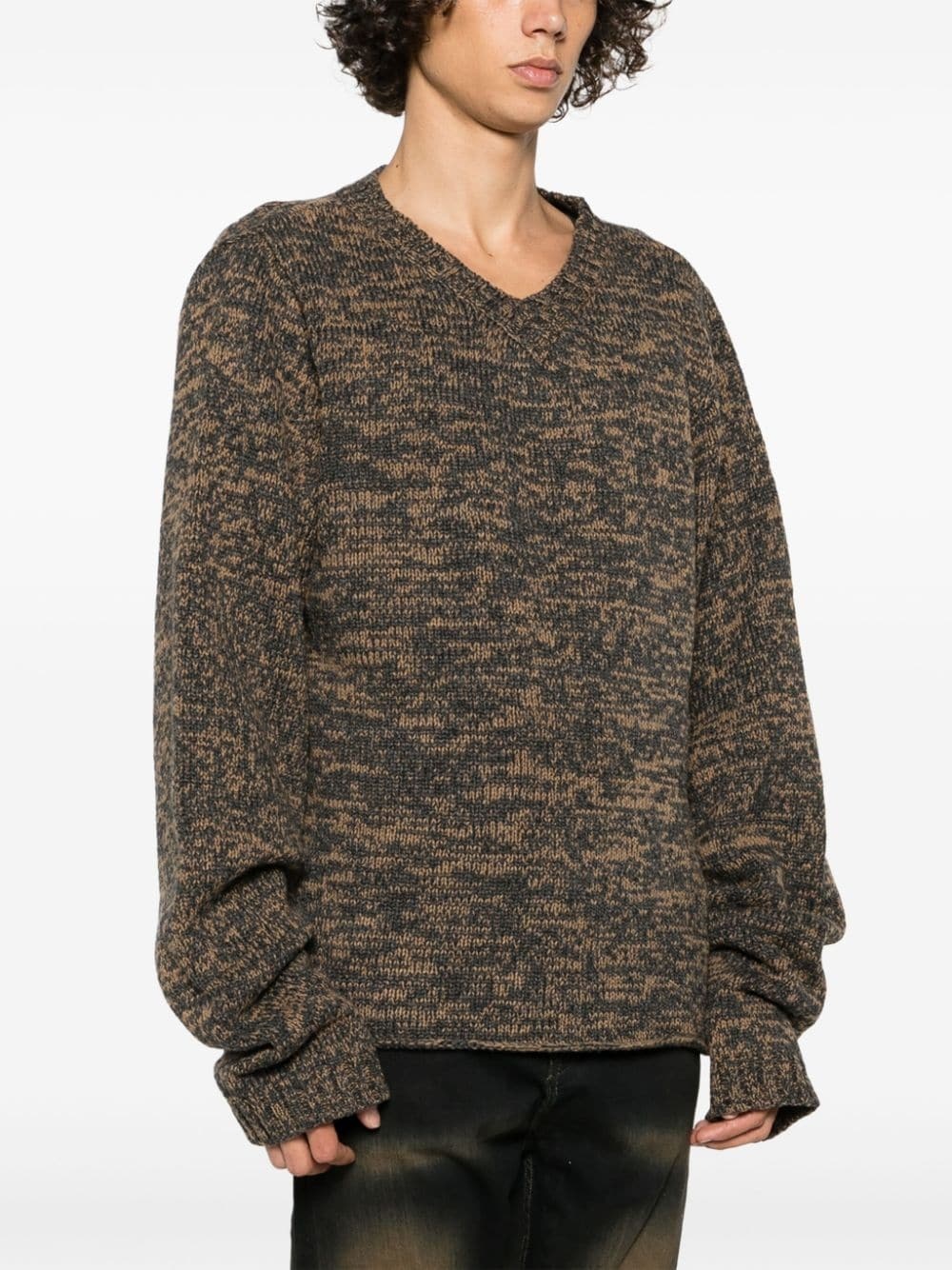 intarsia-knit wool jumper - 3