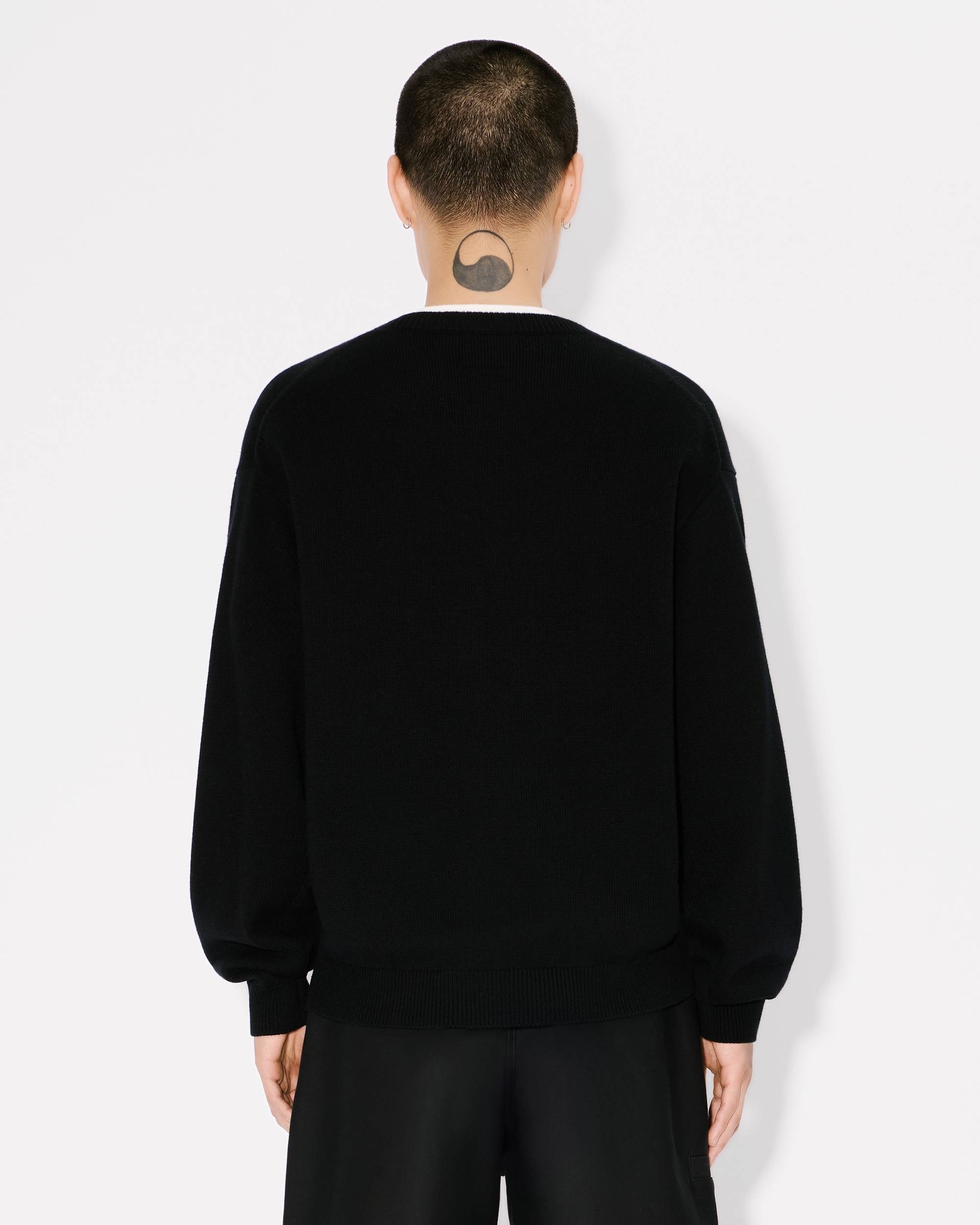 'KENZO Happy Tiger' embroidered jumper in wool and cotton - 4