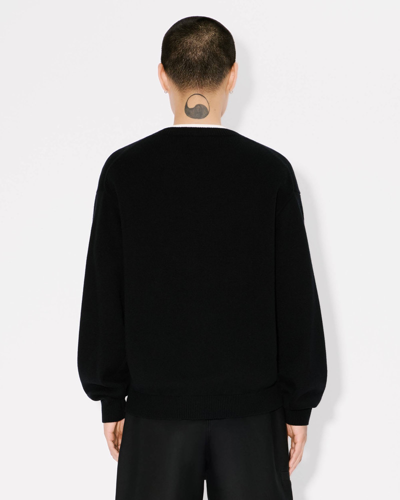 'KENZO Happy Tiger' embroidered jumper in wool and cotton 4