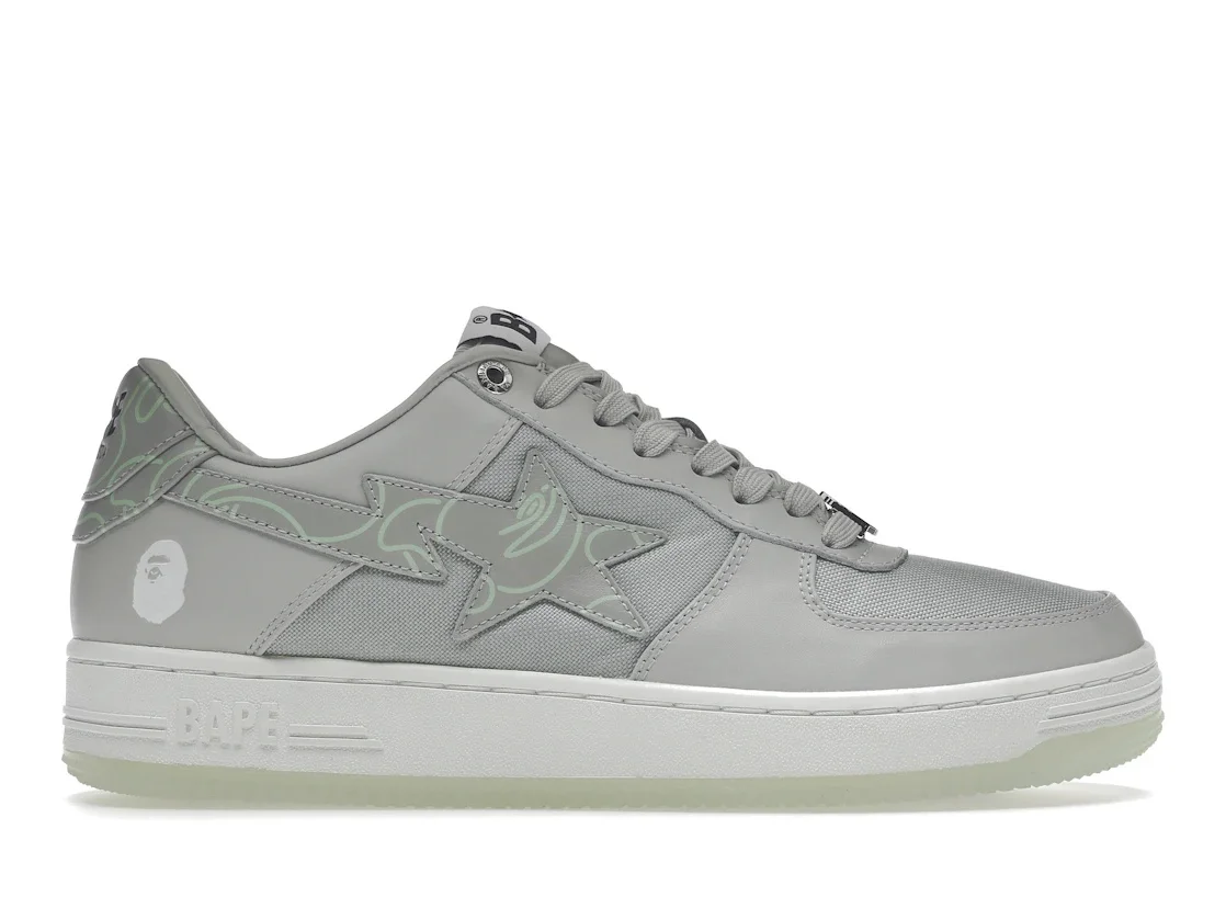 A Bathing Ape Bape Sta Text Code Camo Grey - 1