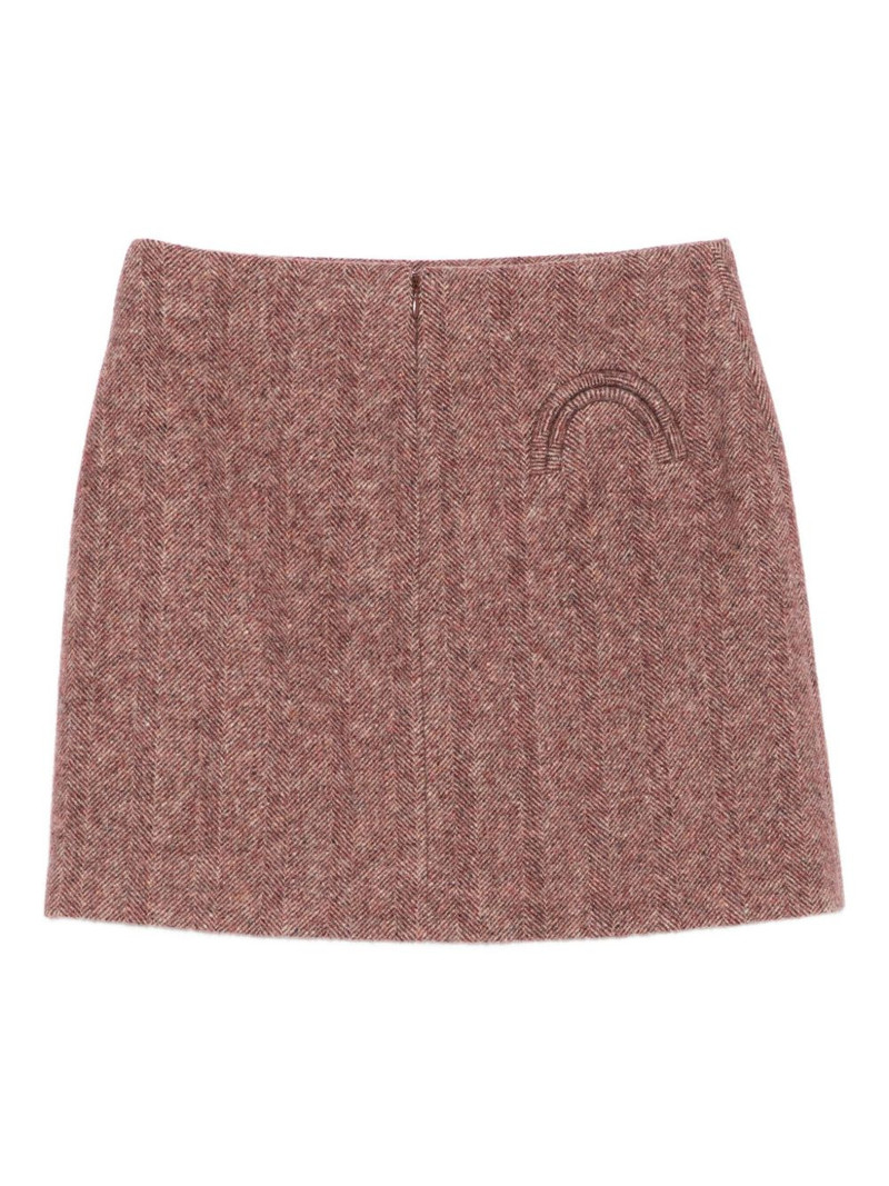 BLAZÉ MILANO herringbone mini skirt outlook