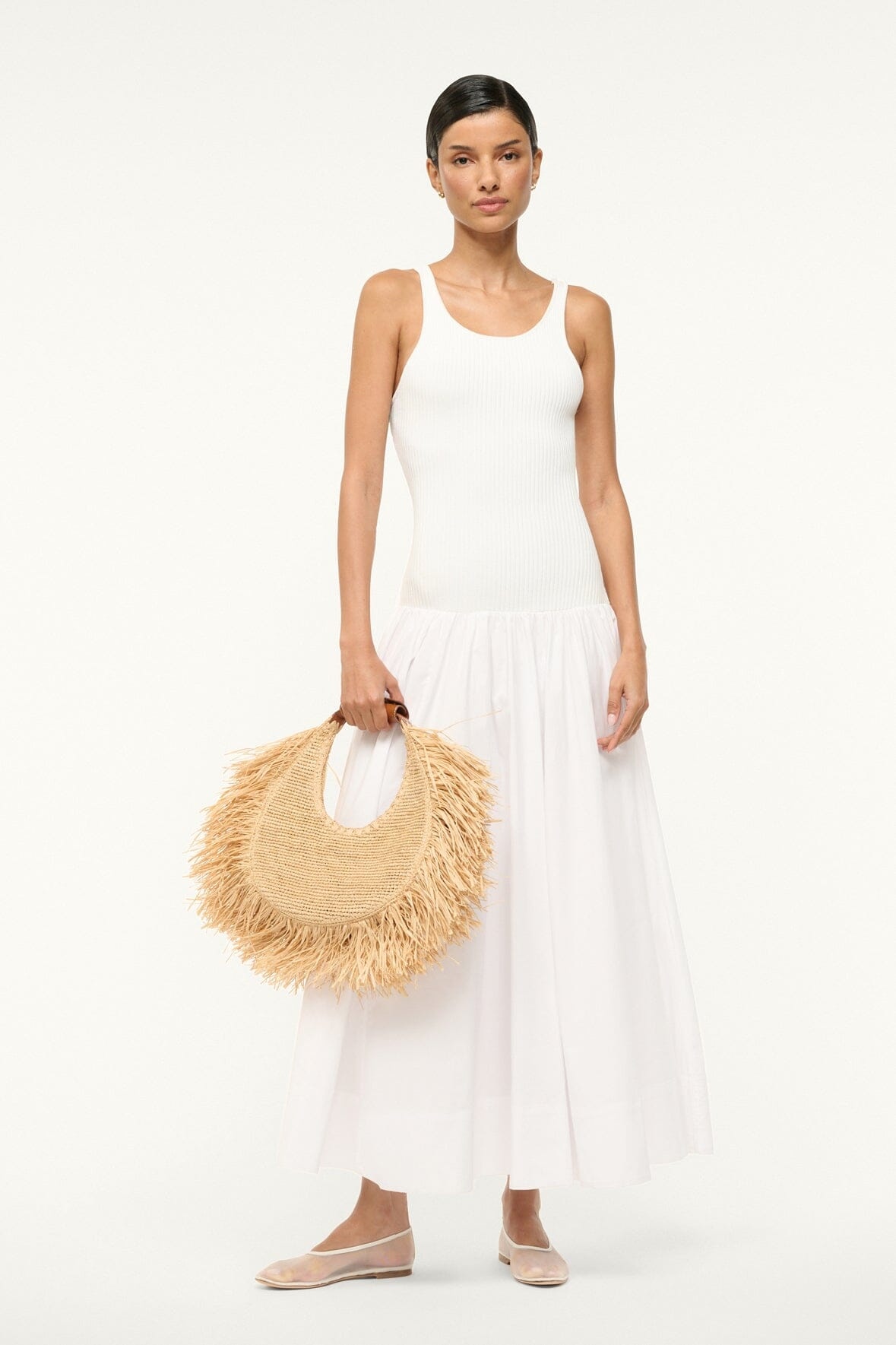 STAUD YAMILA DRESS WHITE - 6