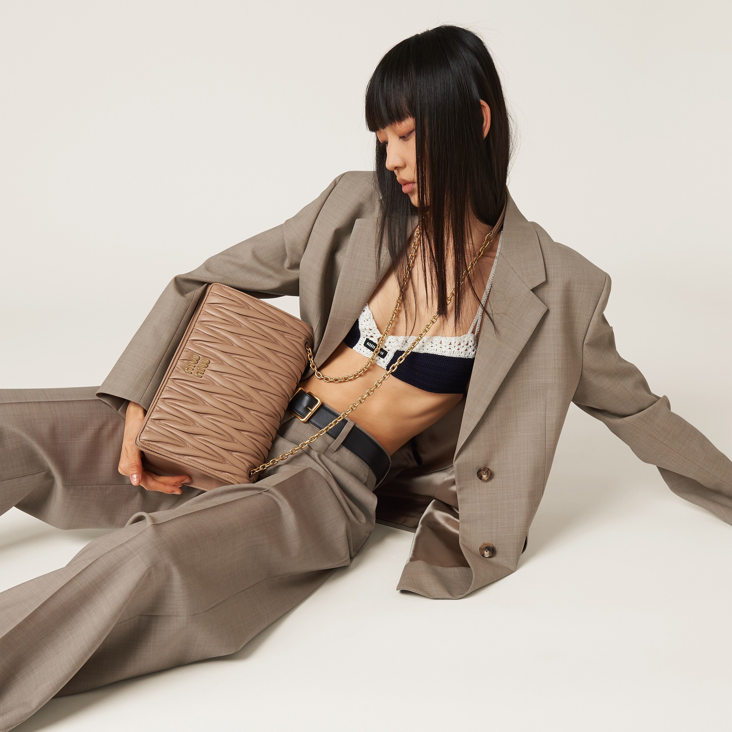 Matelassé nappa leather bag - 5