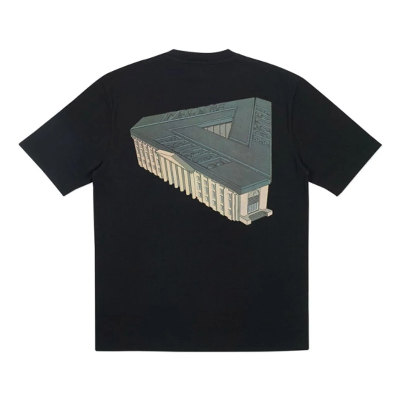 PALACE Palazzo Black Creative Printing Short Sleeve Unisex P18SS001 - 1
