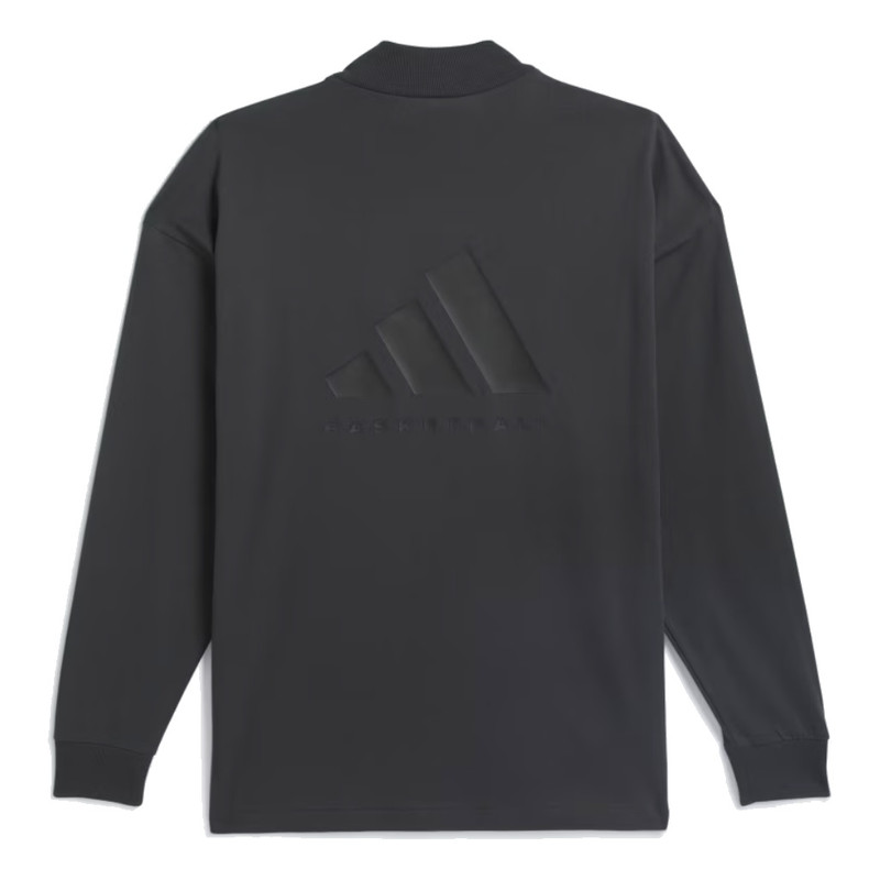 adidas adidas Basketball Long Sleeve Tee 'Carbon' IN9561 outlook