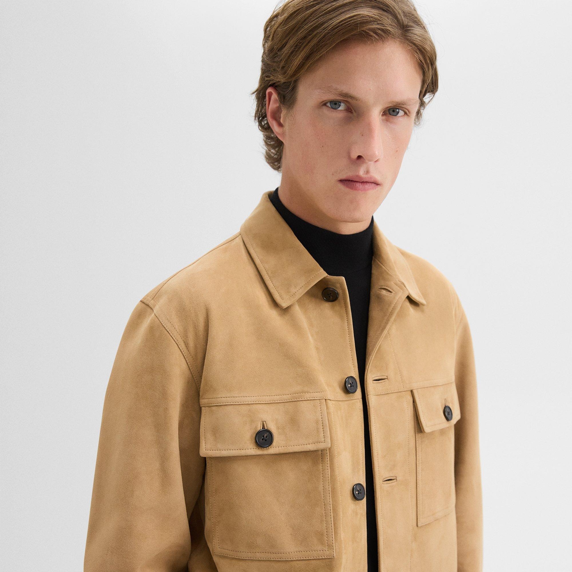 Closson Military Jacket in Suede - 5