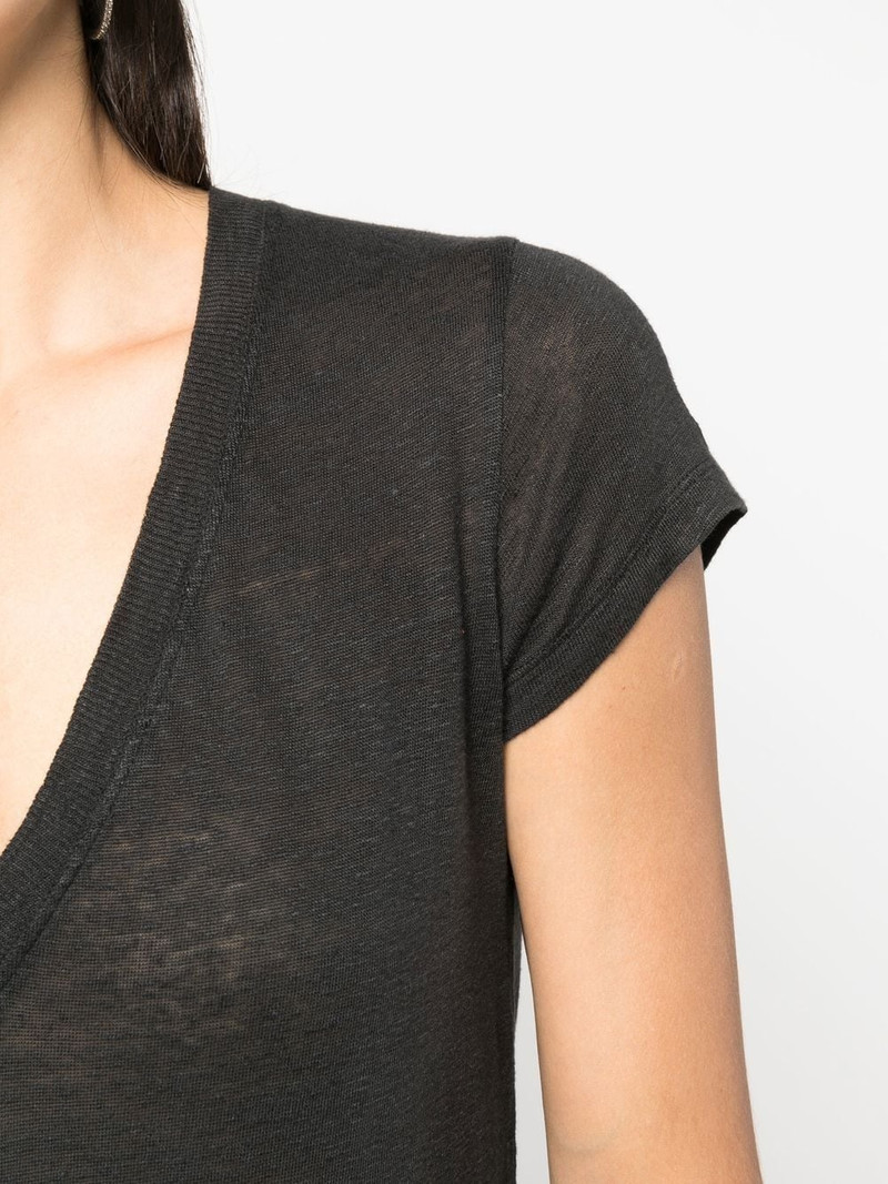 V-neck short-sleeve T-shirt 5