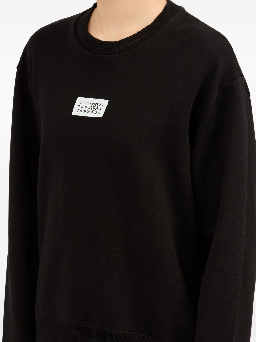 Numbers-appliqué sweatshirt - 7