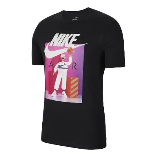 Nike Sportswear Printing Short Sleeve 'Airman Futura Black' CW0411-010 - 1
