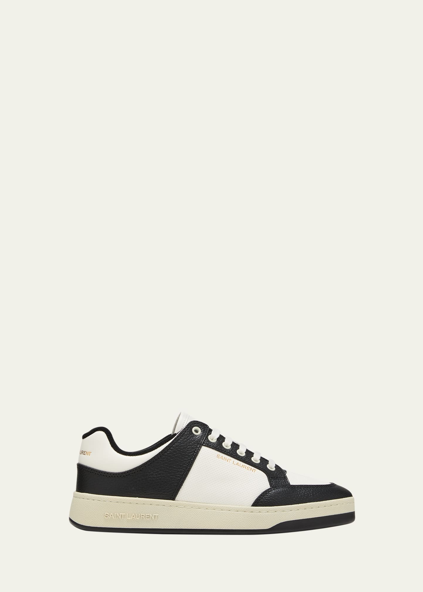 Men's SL 6100 Leather Contrast-Trim Sneakers - 1