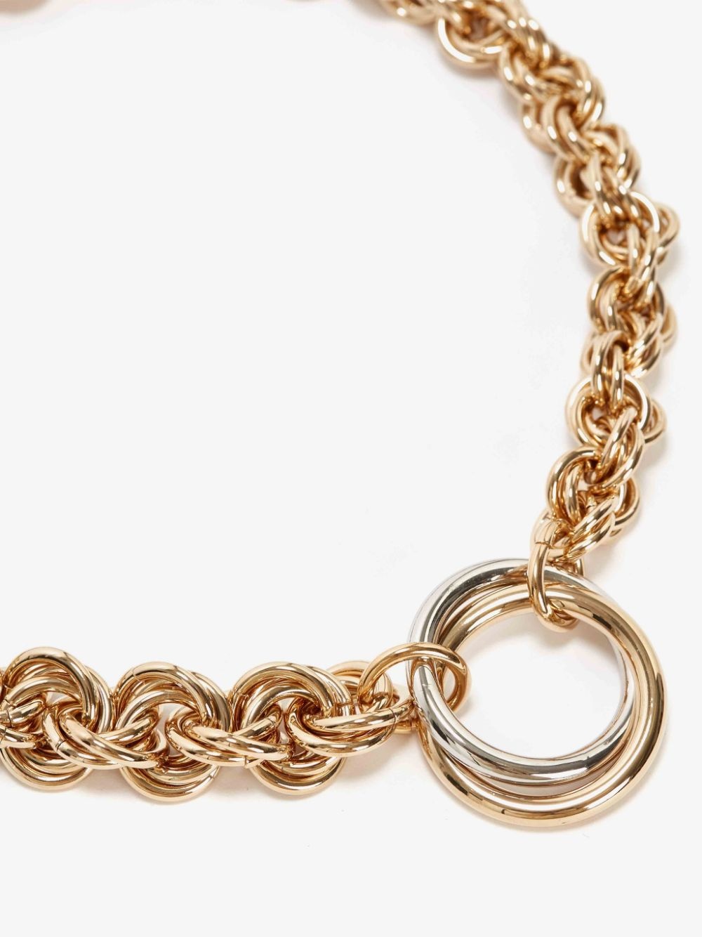 OVERSIZED LOOPS MULTI-LINK NECKLACE - 4